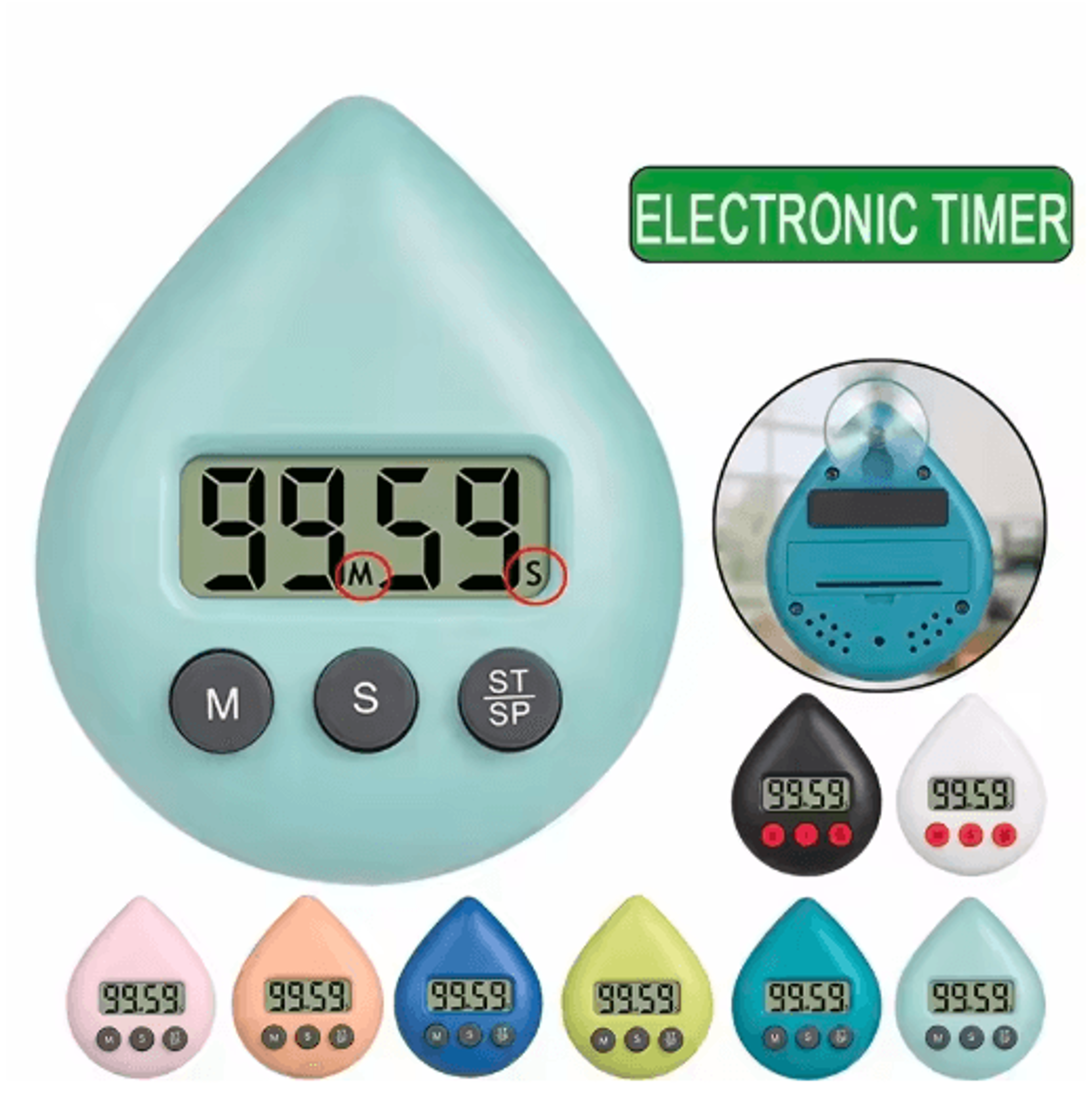 mechanical countdown timer – cooking, meeting & game alarm timer