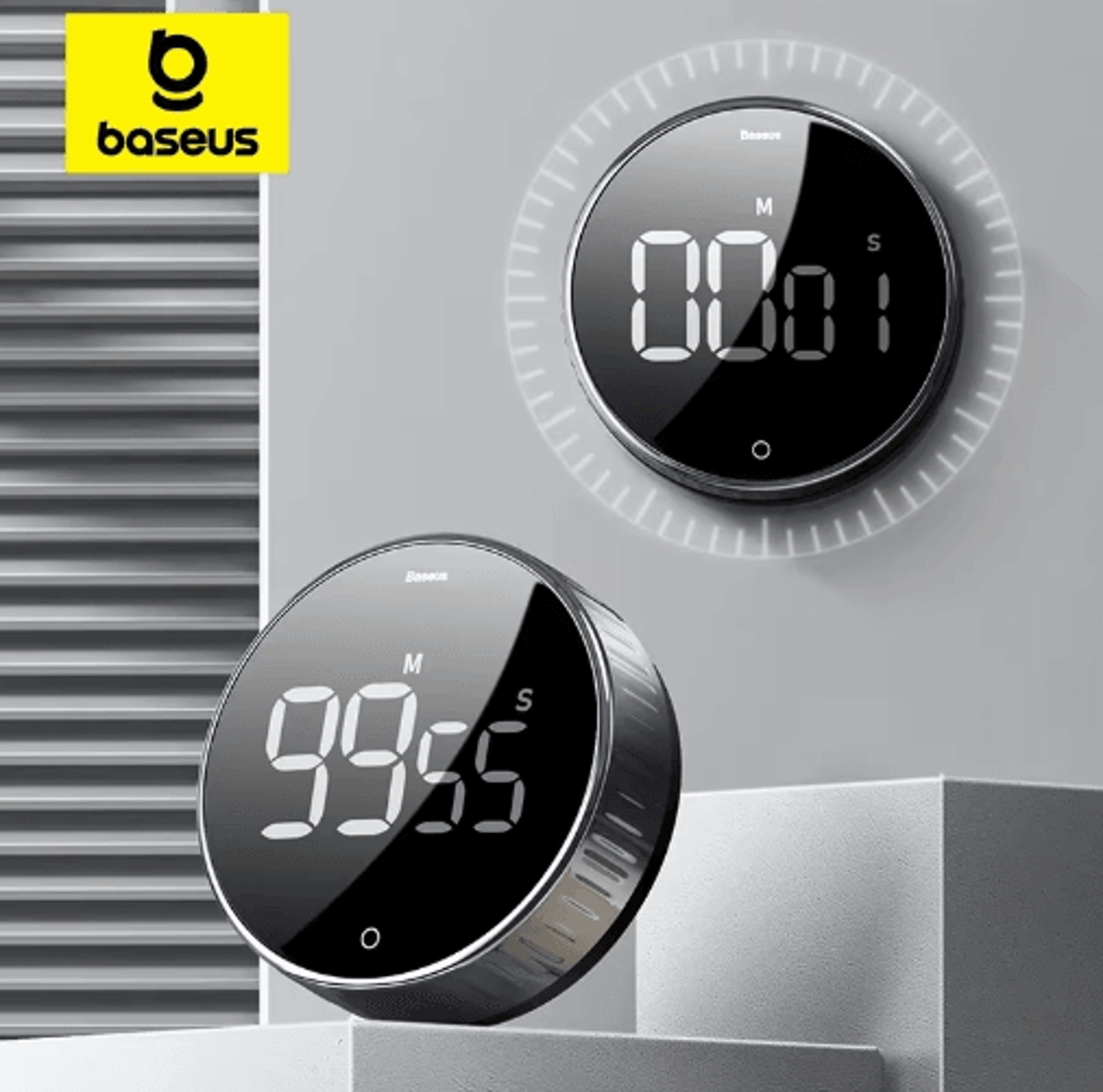 baseus magnetic rotary digital timer – countdown & stopwatch reminder