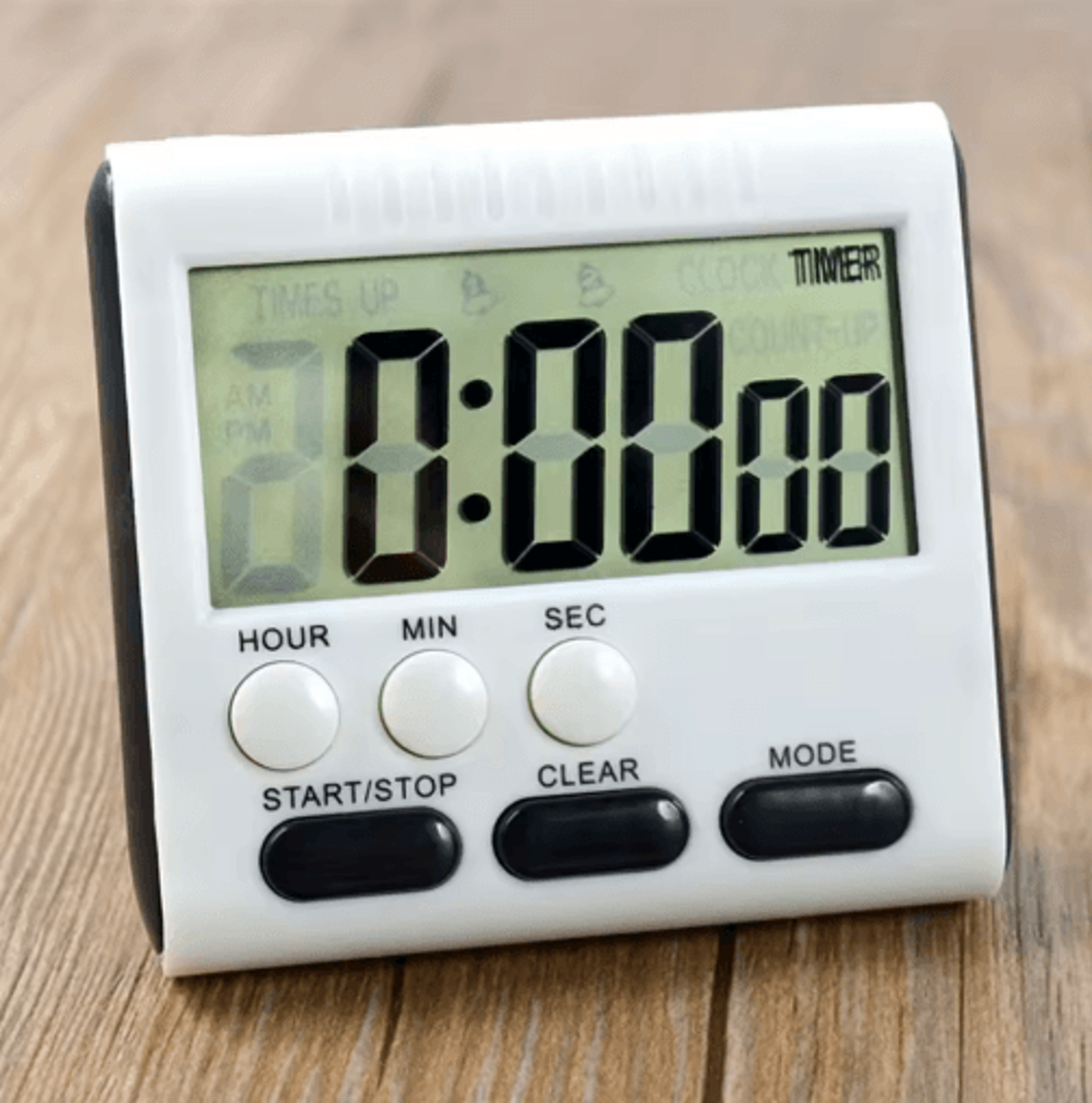 24-hour magnetic lcd kitchen timer – count up & countdown alarm