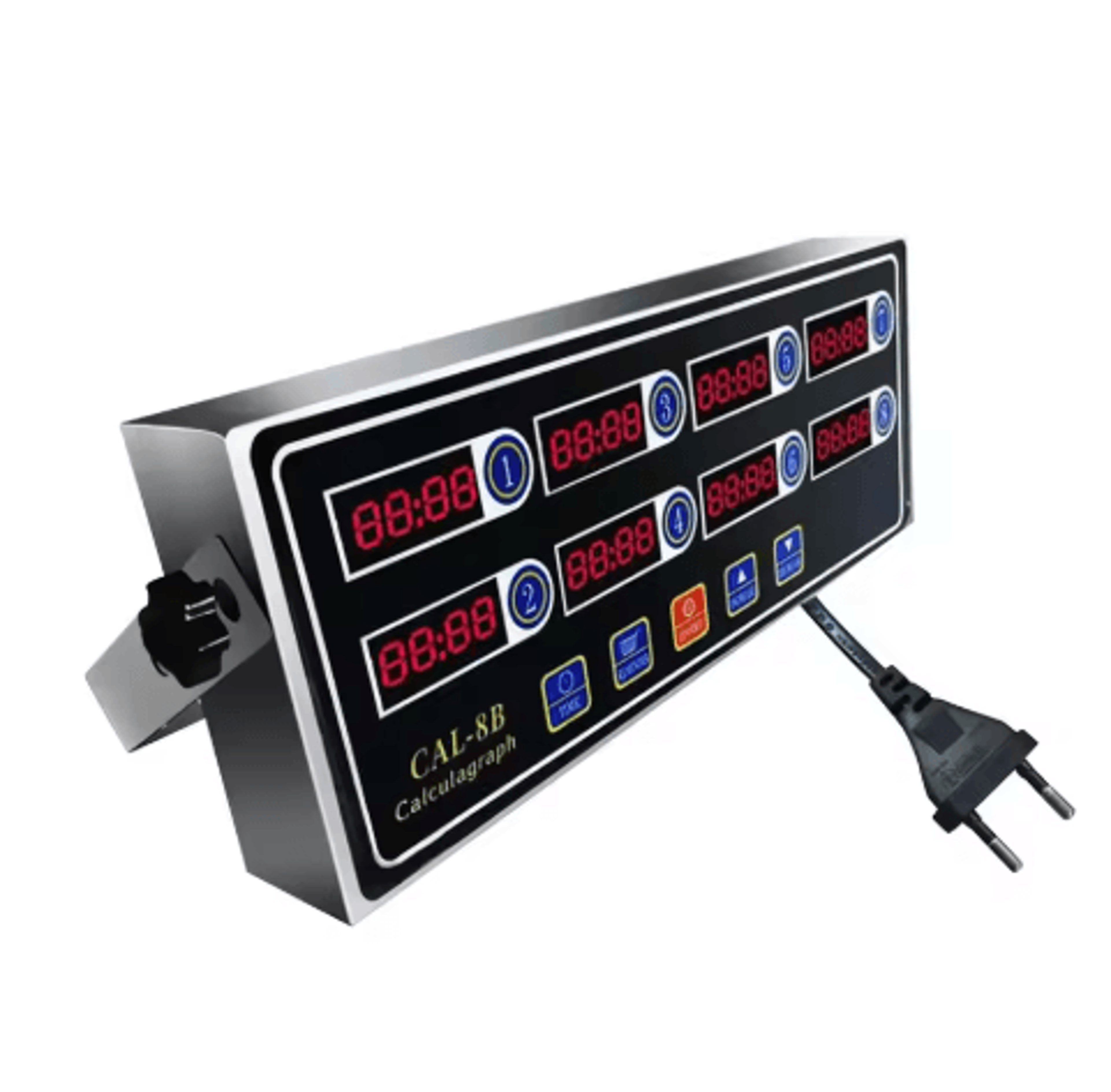 8-channel commercial kitchen timer – digital multi-task restaurant timer