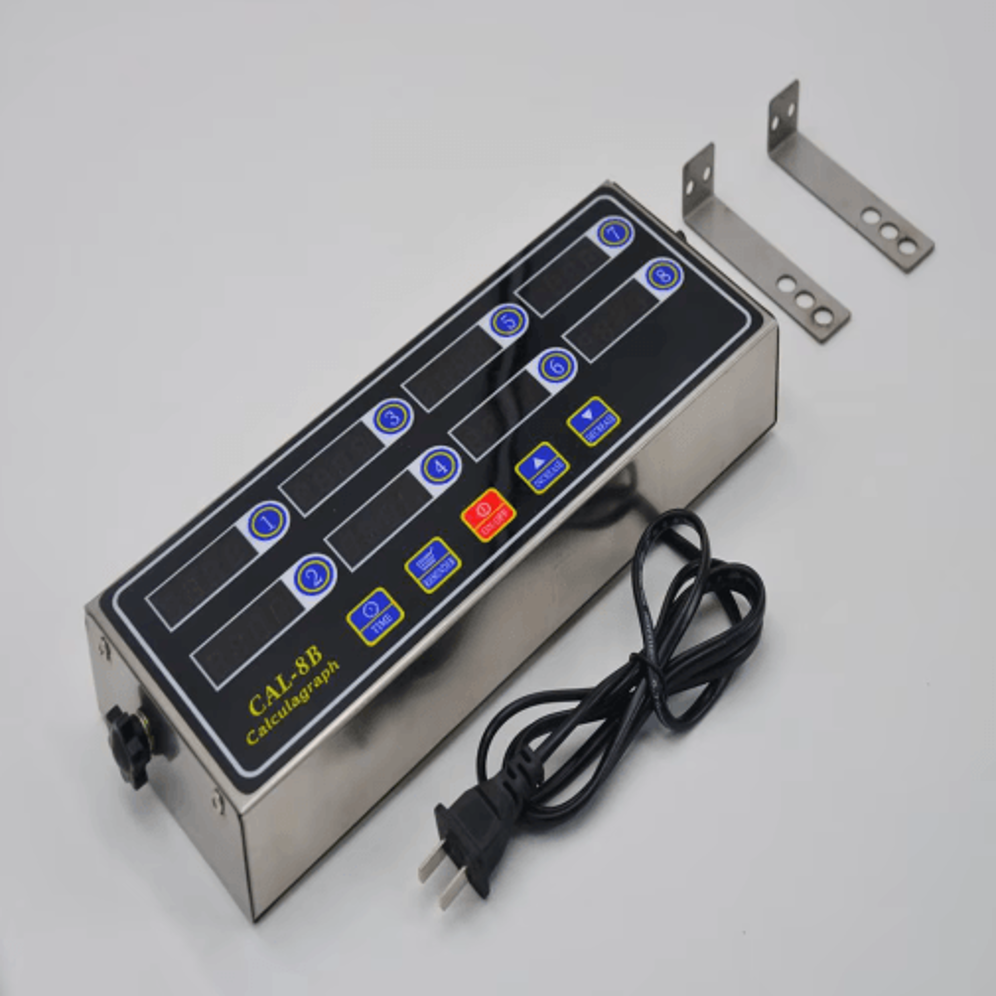 cal-8b portable 8-channel digital kitchen timer – multi-task timing control