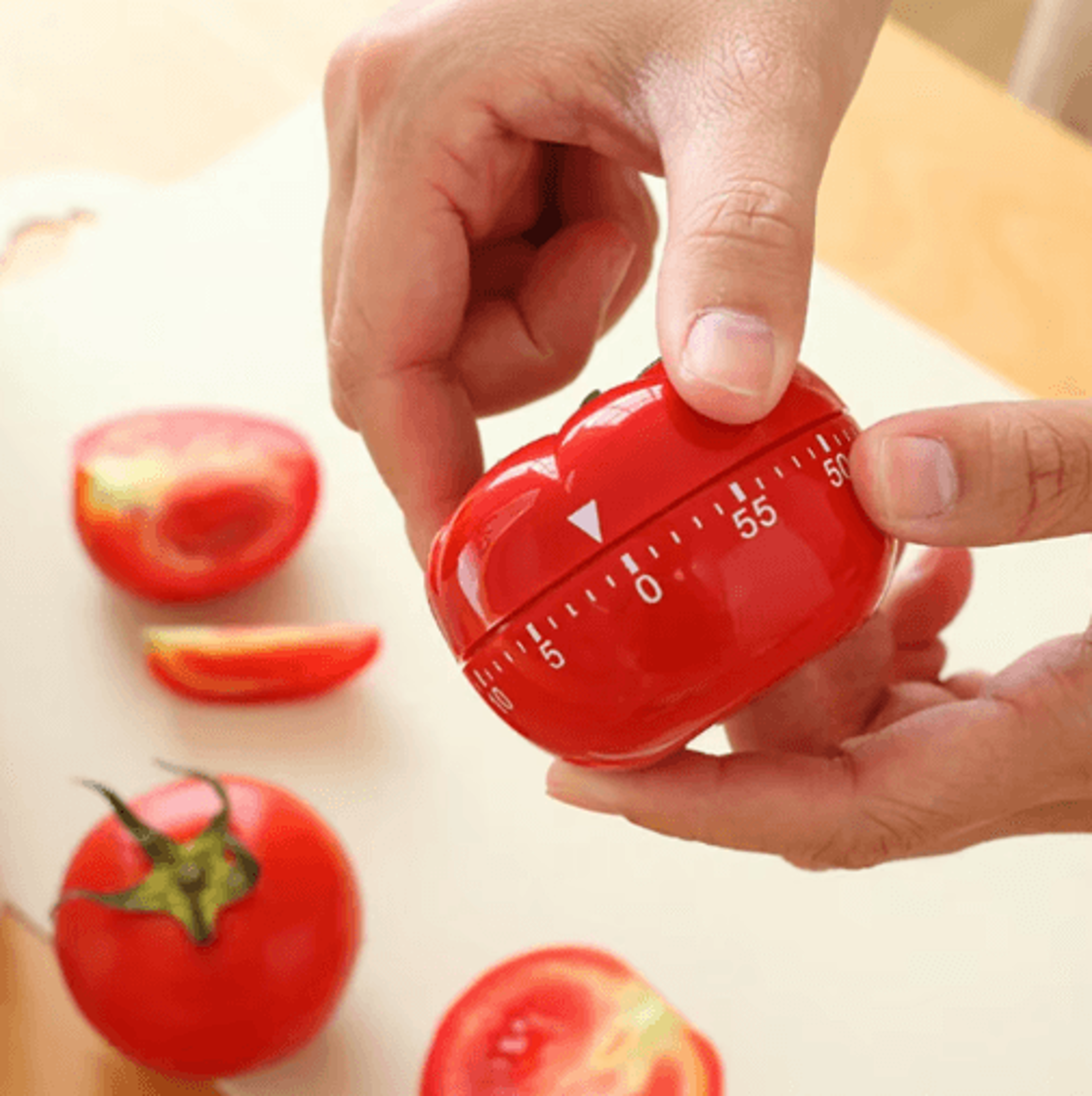 tomato pomodoro kitchen timer mechanical countdown alarm clock