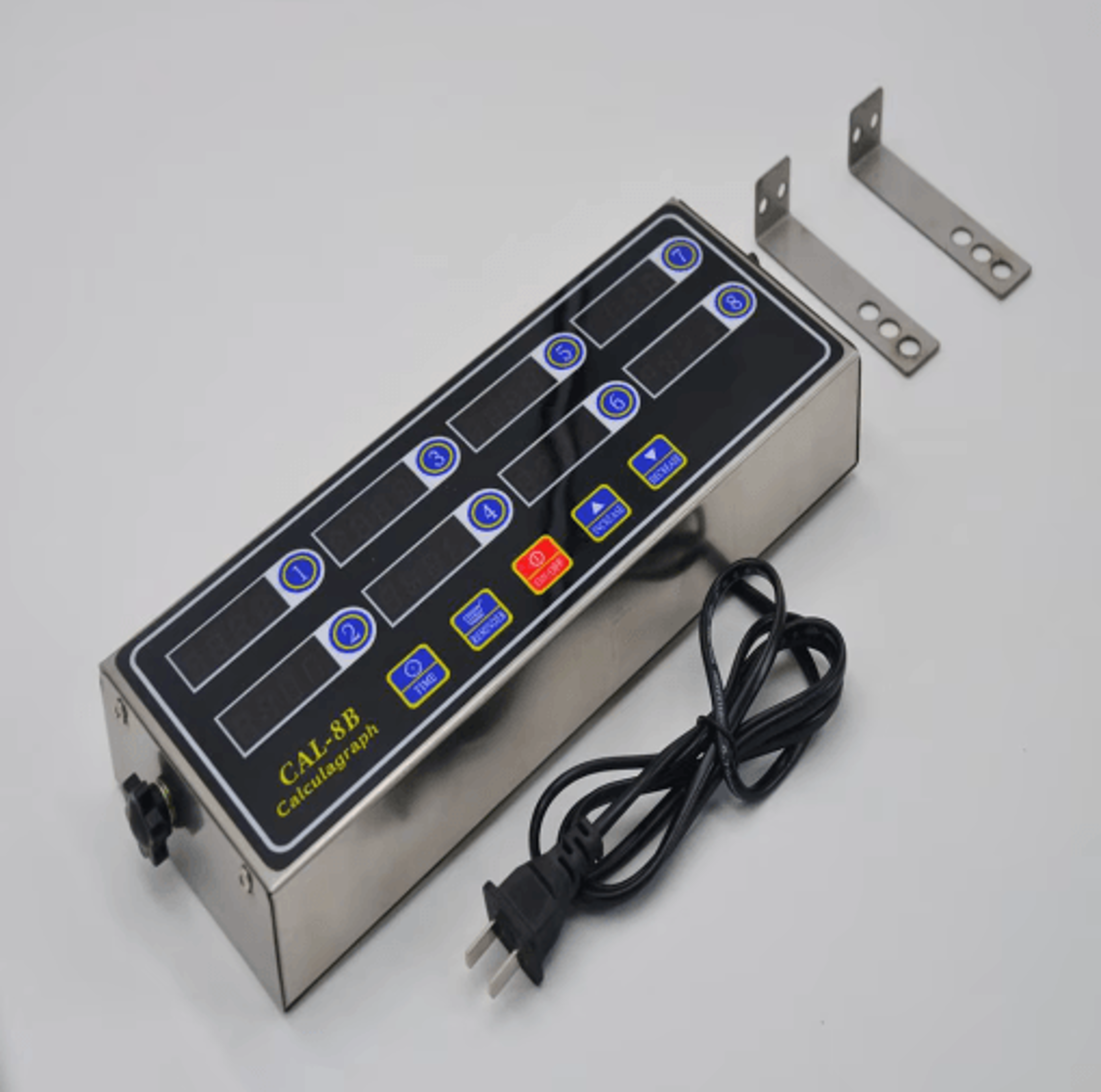 cal-8b portable 8-channel digital kitchen timer – multi-task time manager