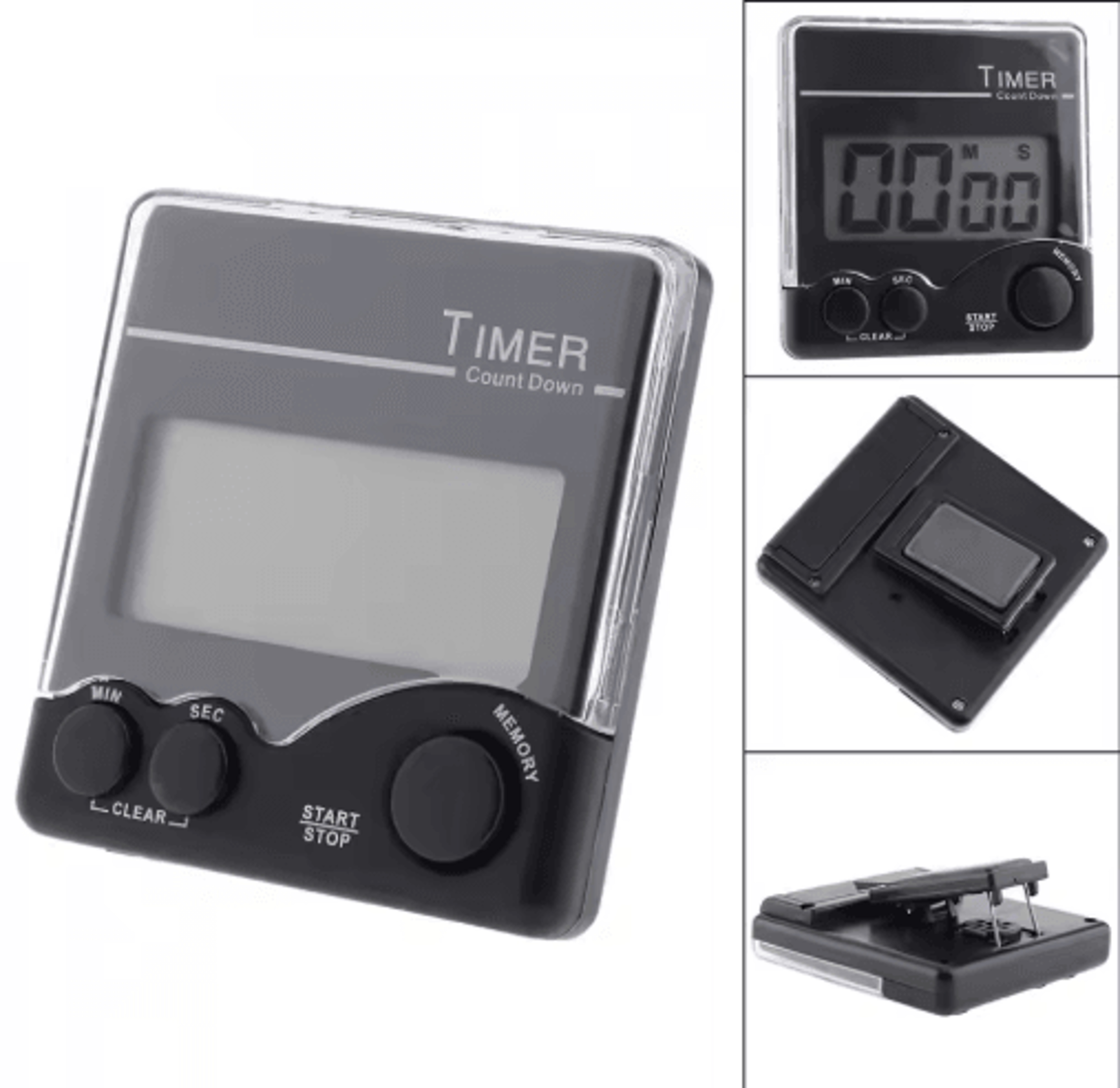 portable magnetic digital timer – large lcd with bell reminder