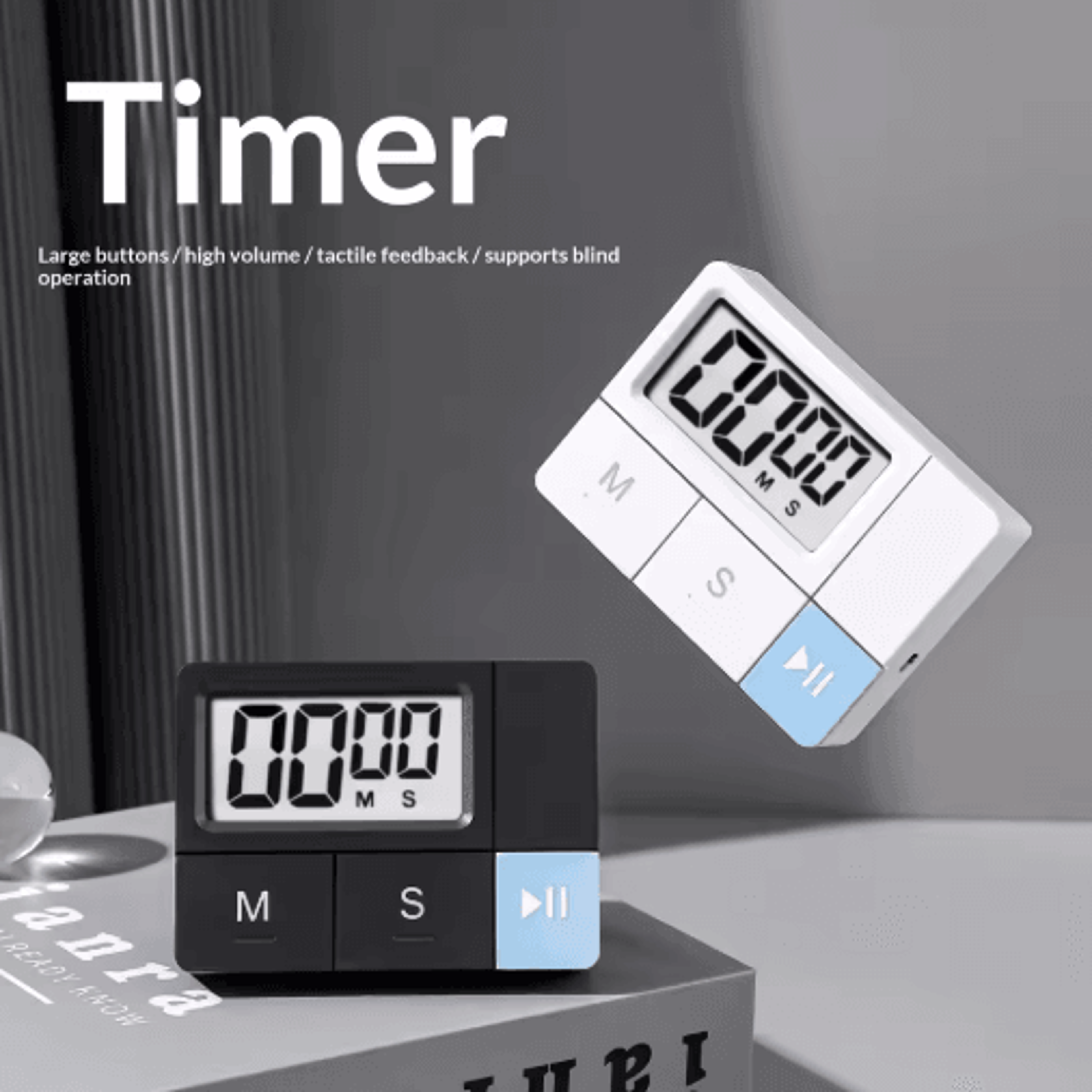 electronic visual kitchen timer – cooking & self-study time reminder