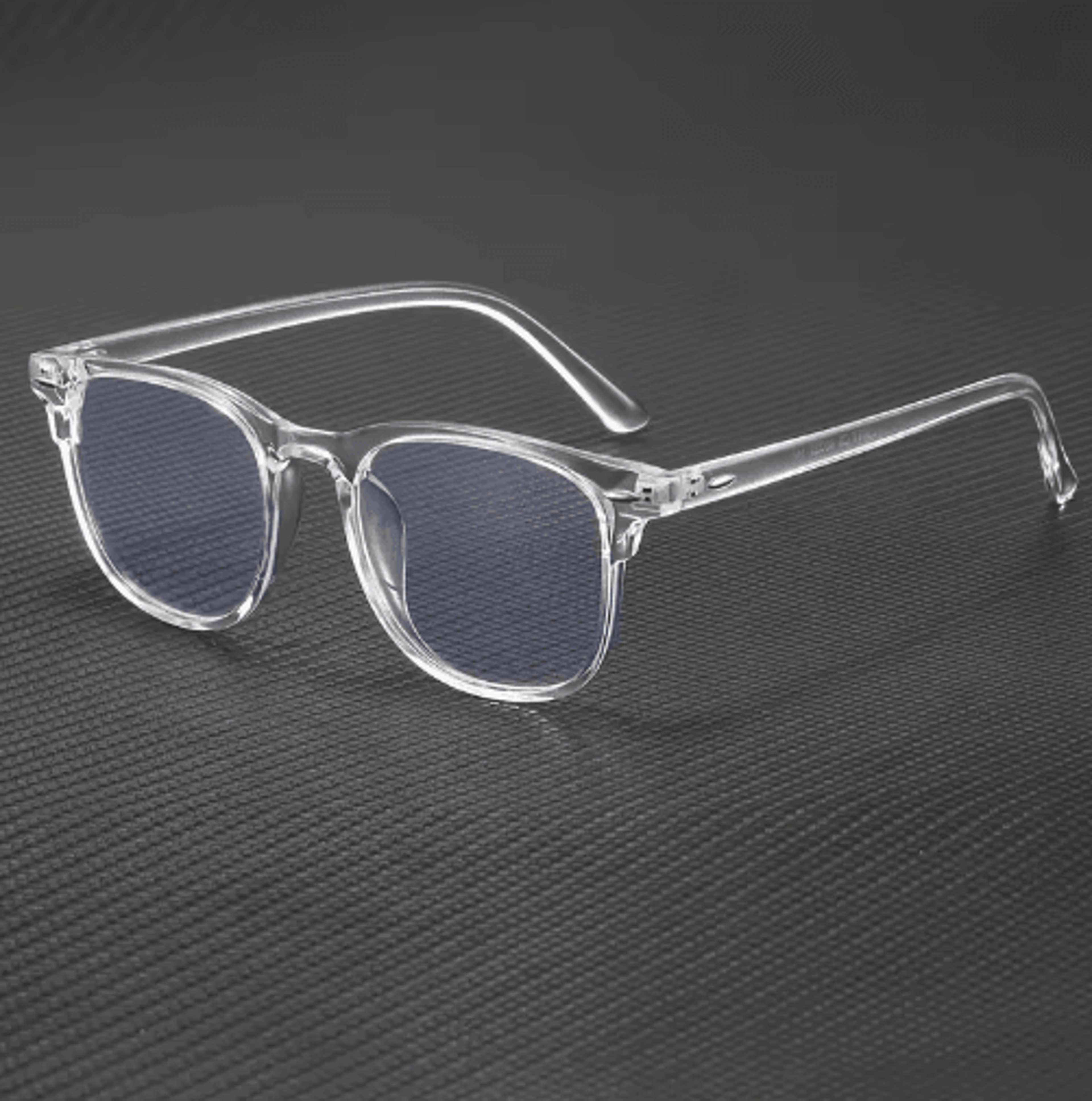 transparent square anti-blue light glasses – trendy clear frame eyewear