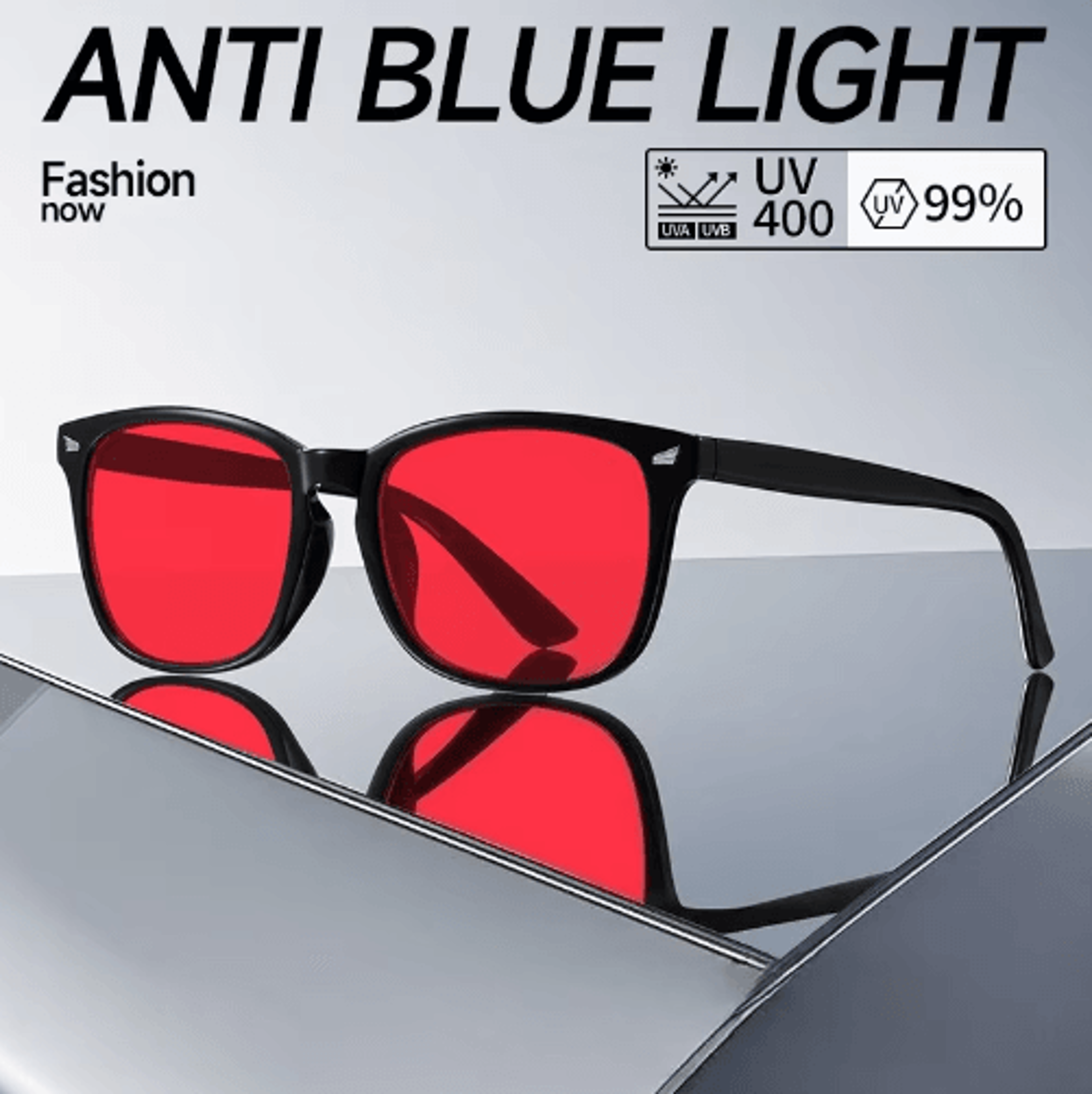 red tinted blue light filter glasses – orange & yellow lens eyewear