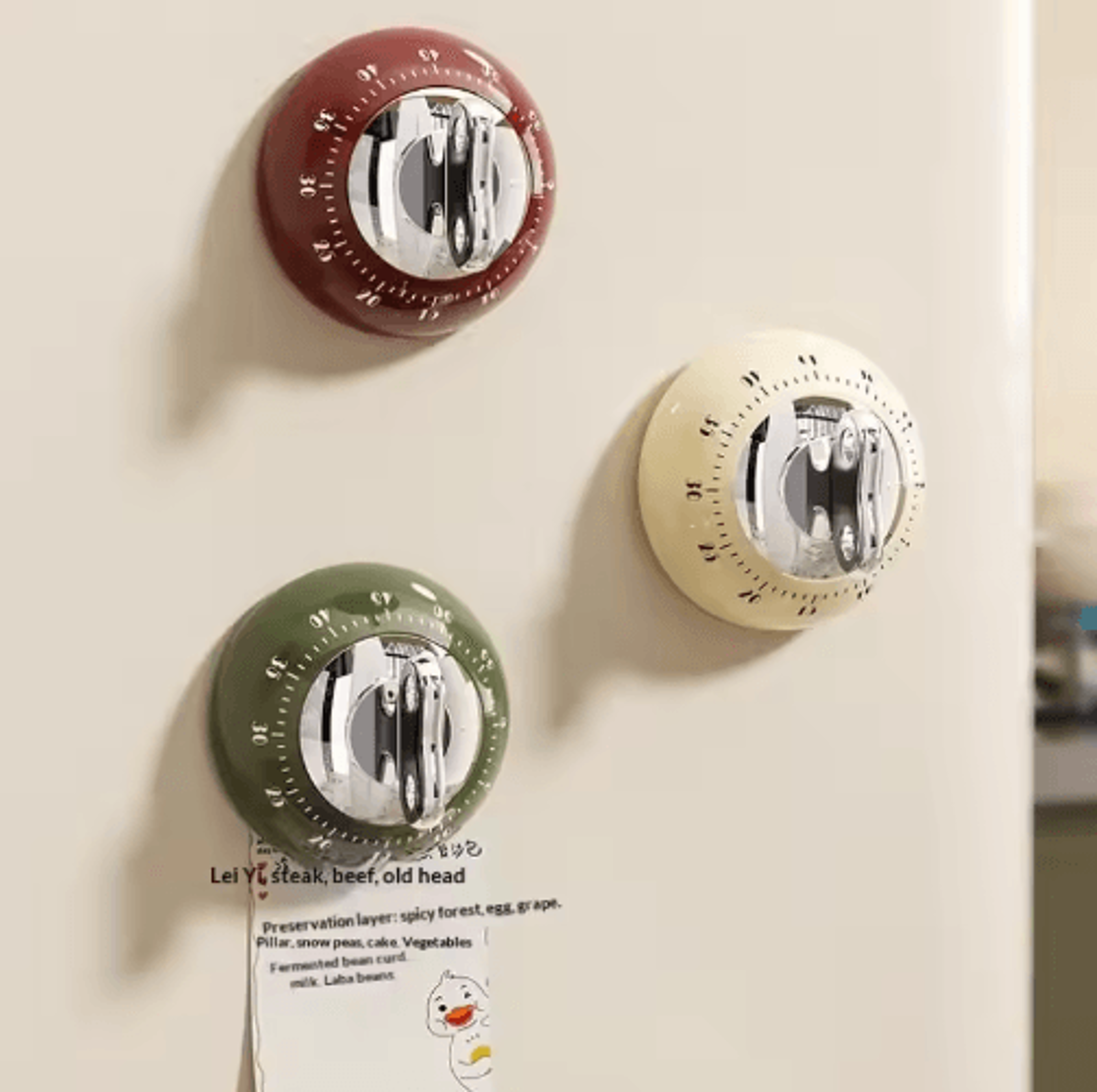 60-minute magnetic countdown timer – kitchen & study reminder