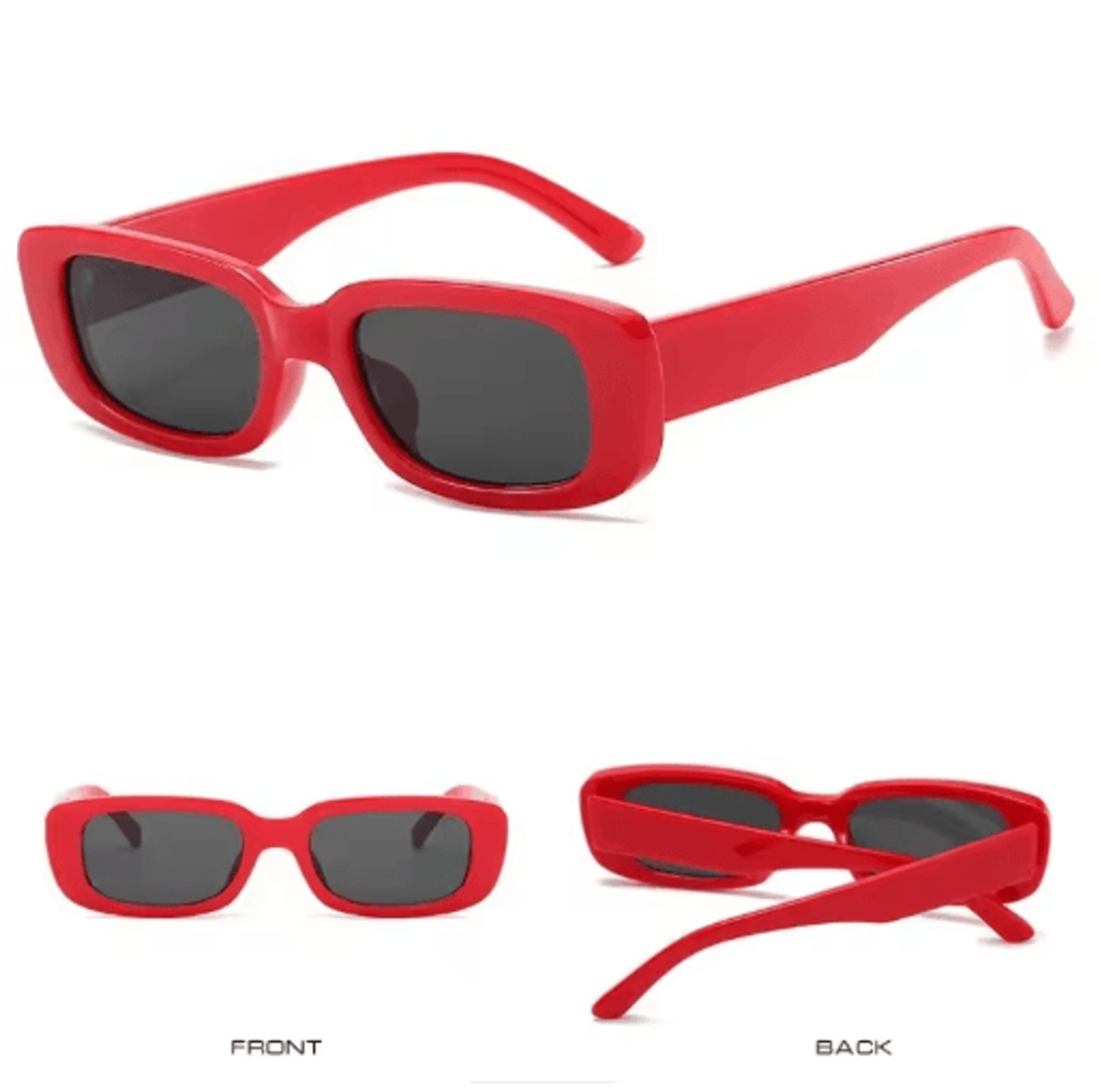 small square gradient sunglasses – trendy uv400 eyewear for women