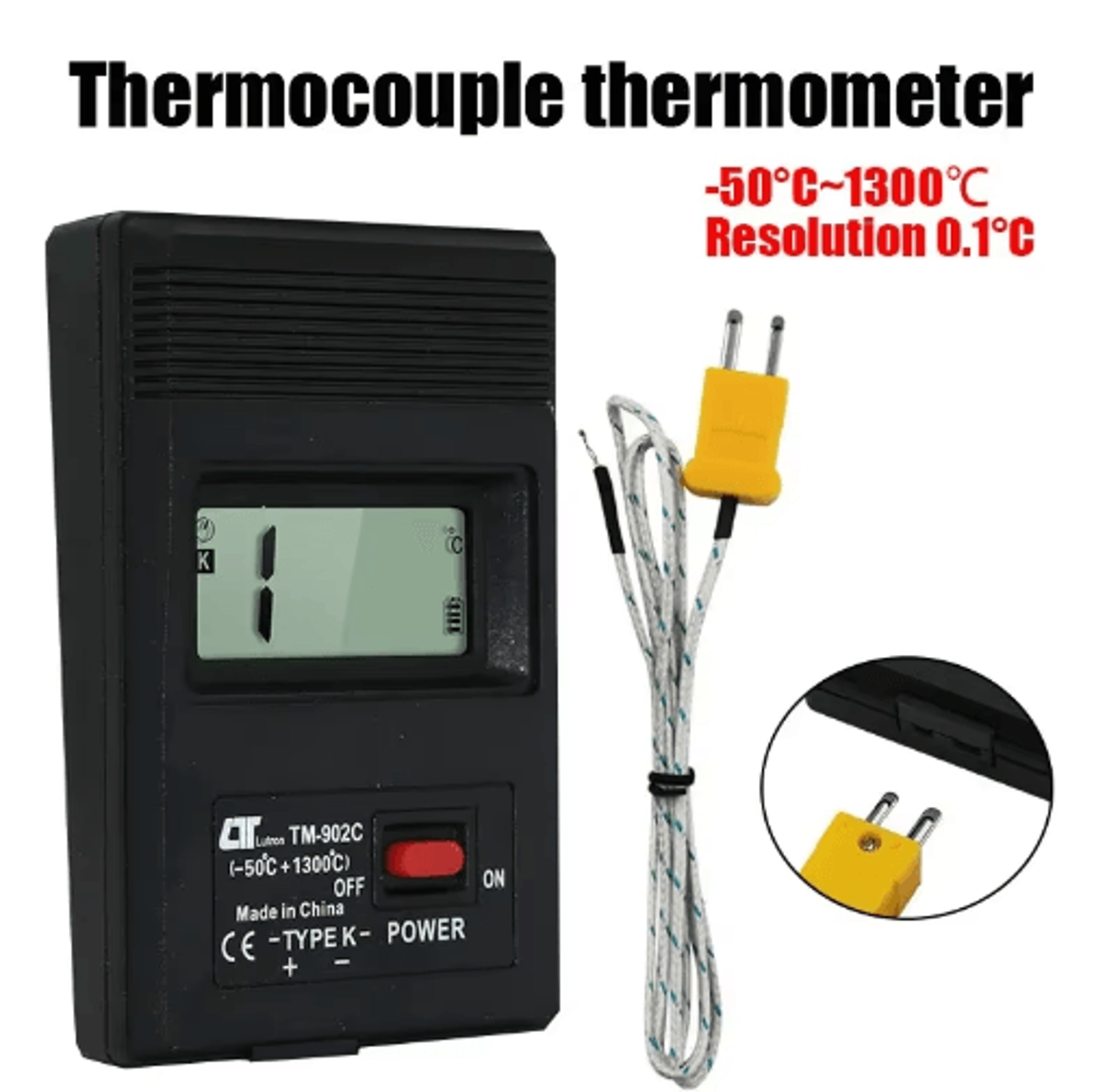 tm902c k-type digital thermometer – thermocouple temperature meter