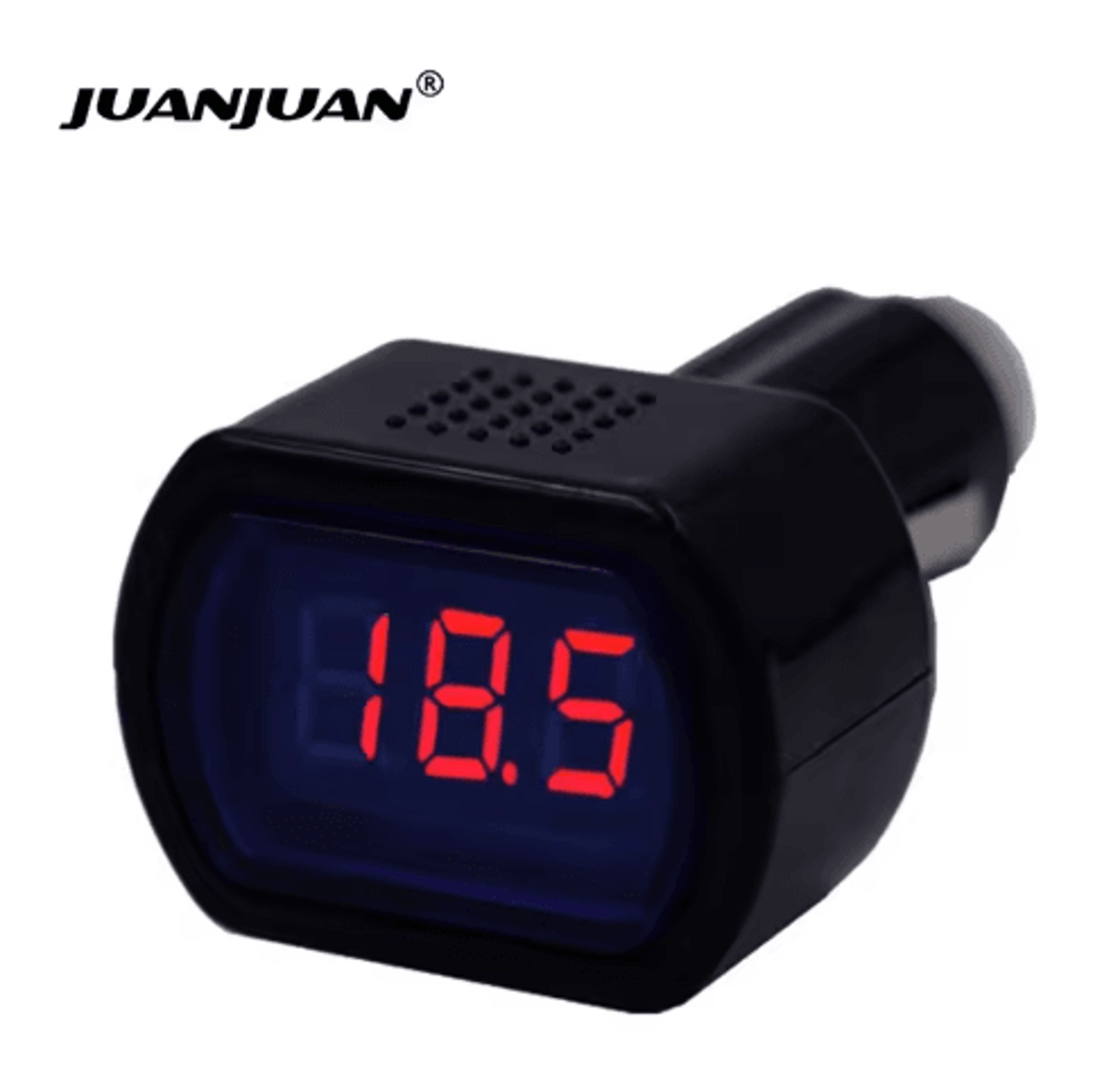 12v–24v digital car voltmeter – cigarette lighter battery voltage tester