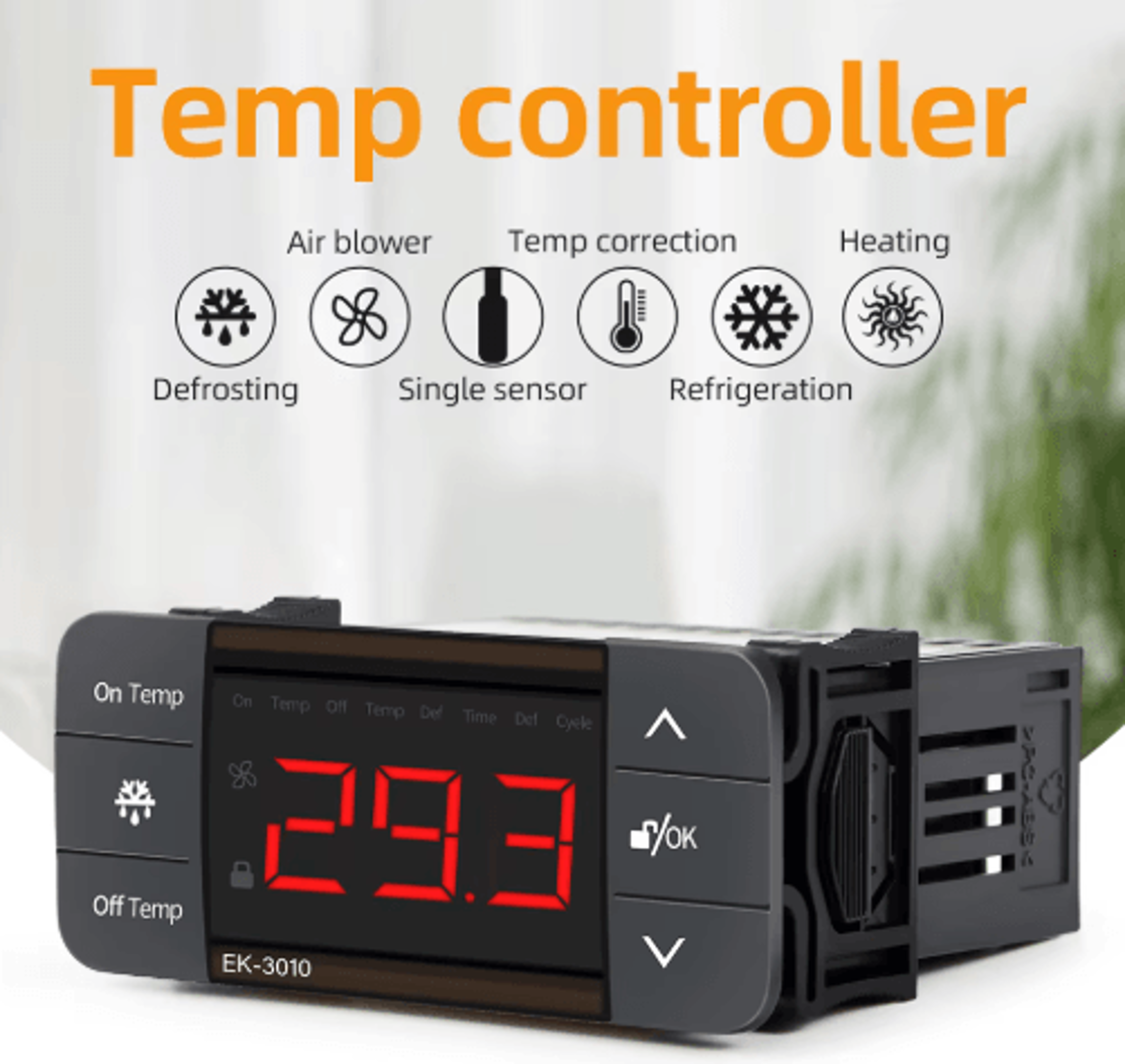ek-3010/3020/3030 digital thermostat – refrigeration & defrost controller
