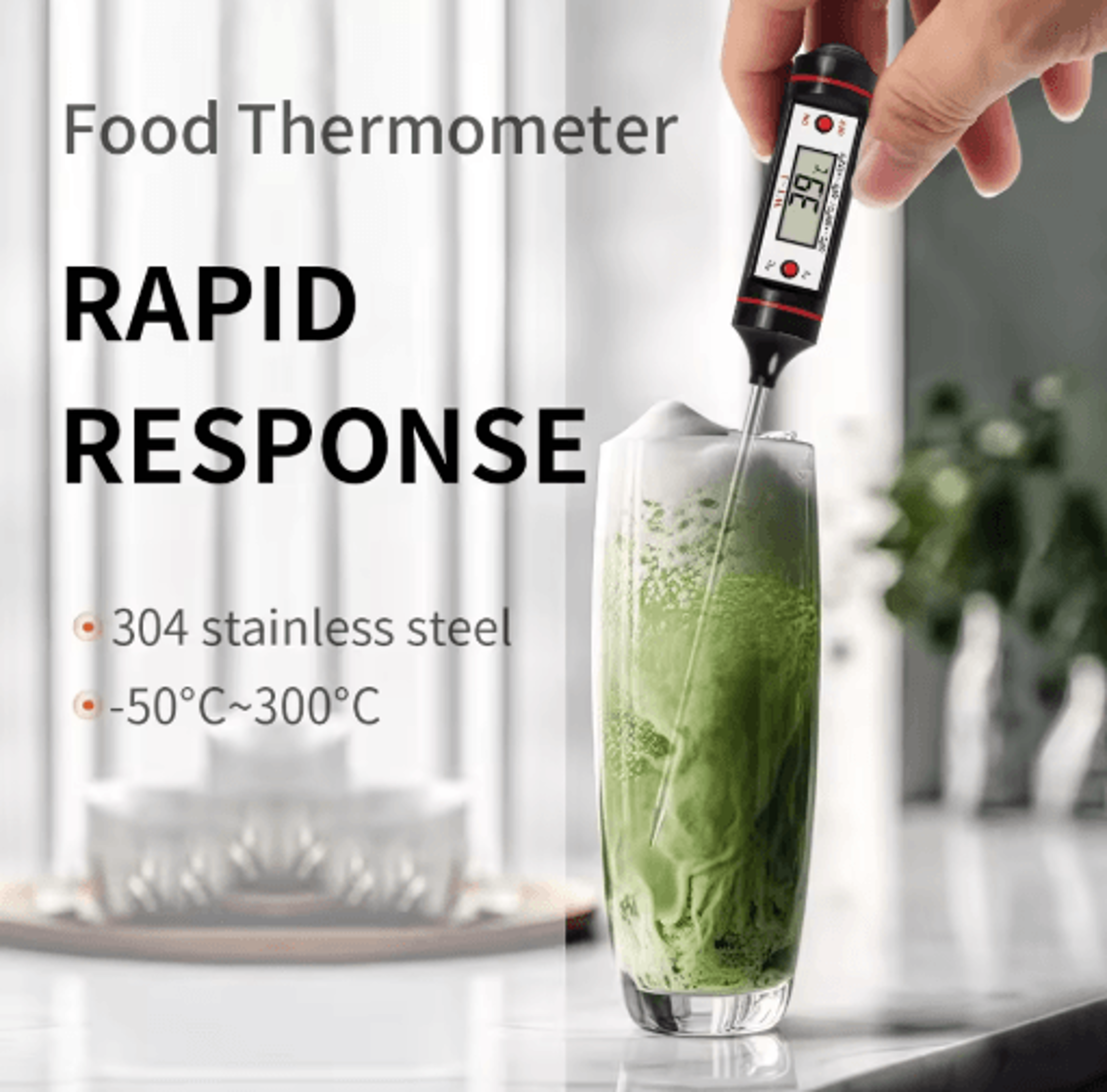 wt-1 digital kitchen thermometer – portable food & bbq temperature probe