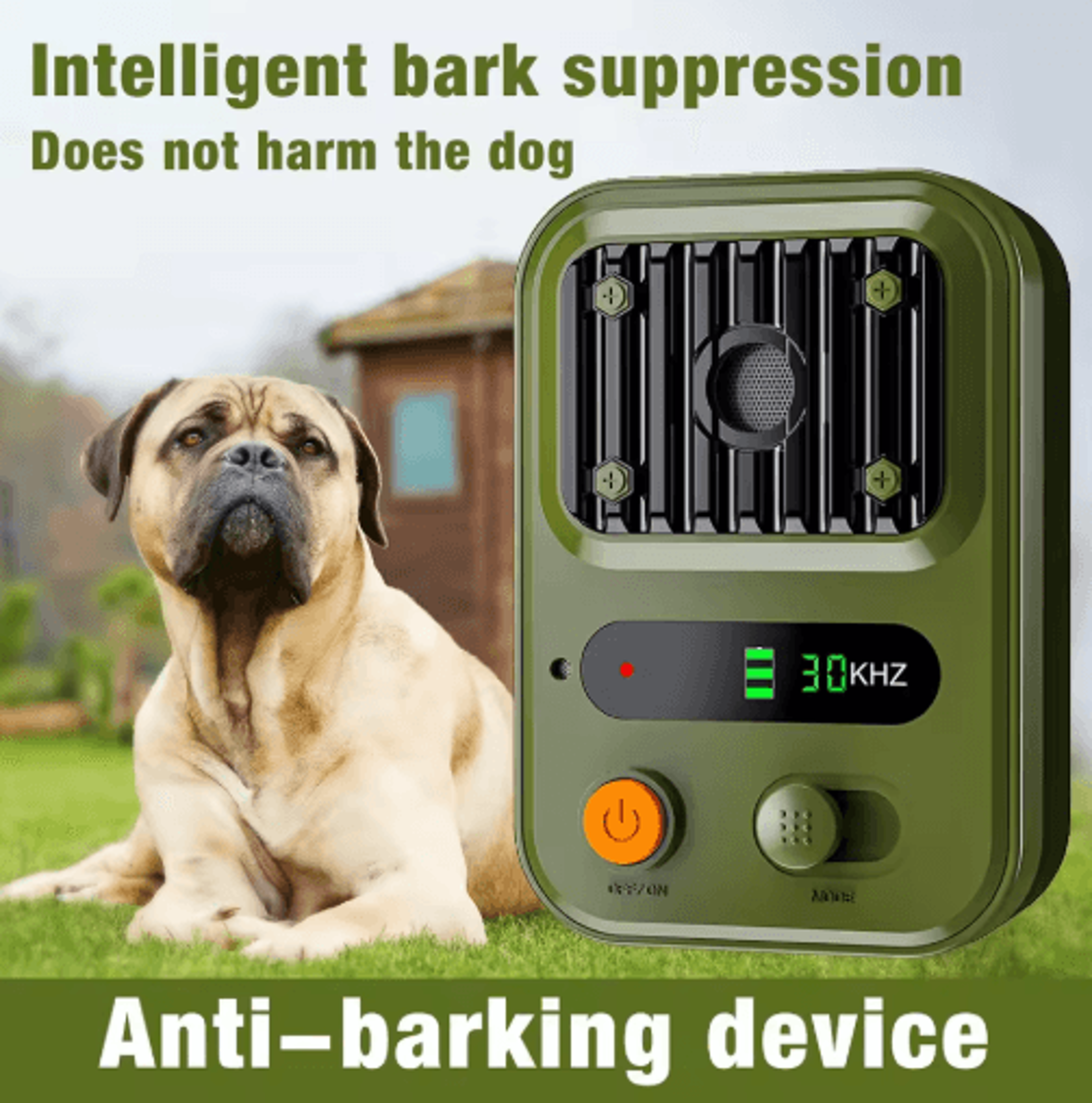 rechargeable ultrasonic bark stopper – voice-control dog training device