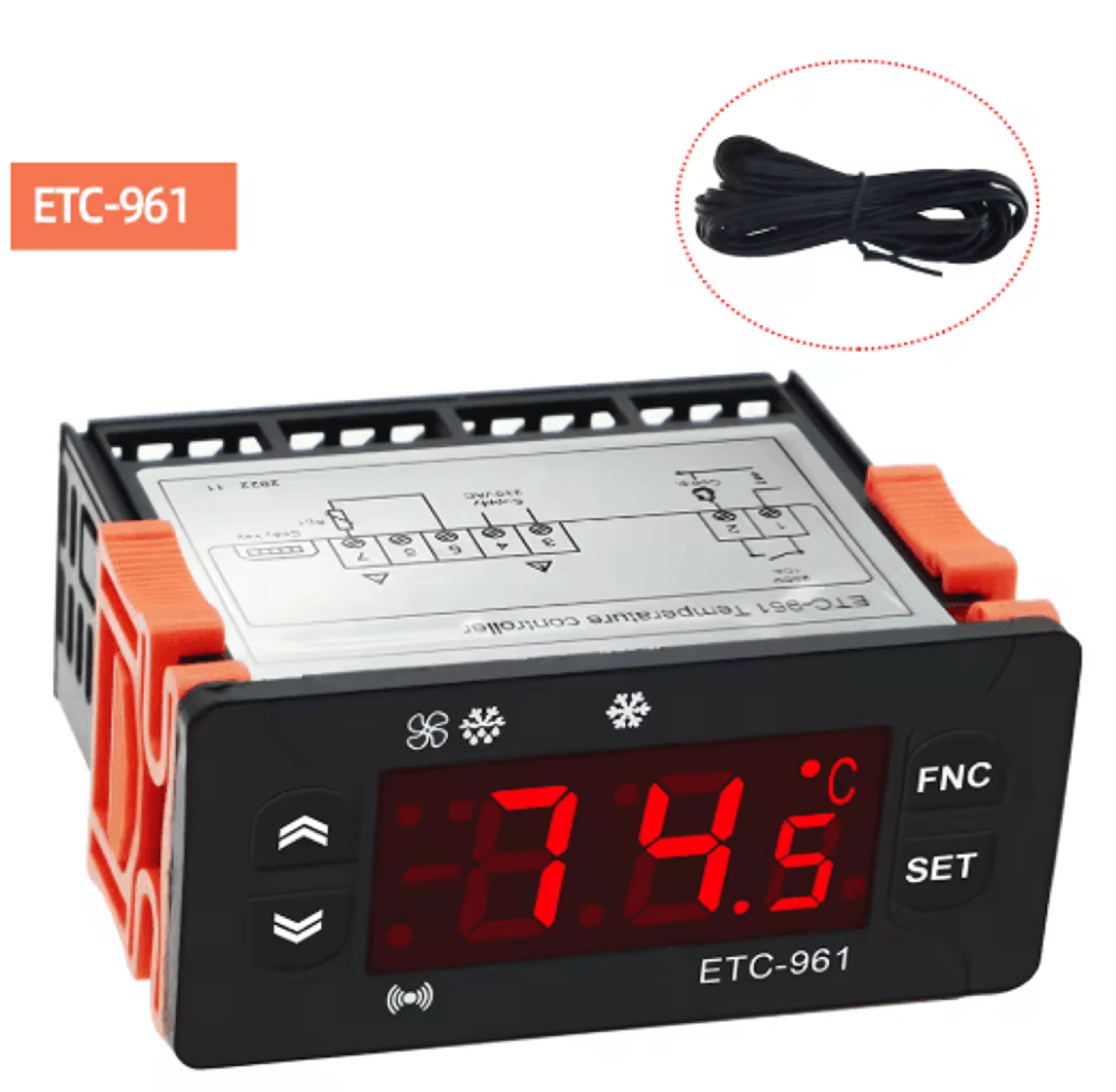 etc-961 220v temperature & humidity controller – digital refrigeration thermostat