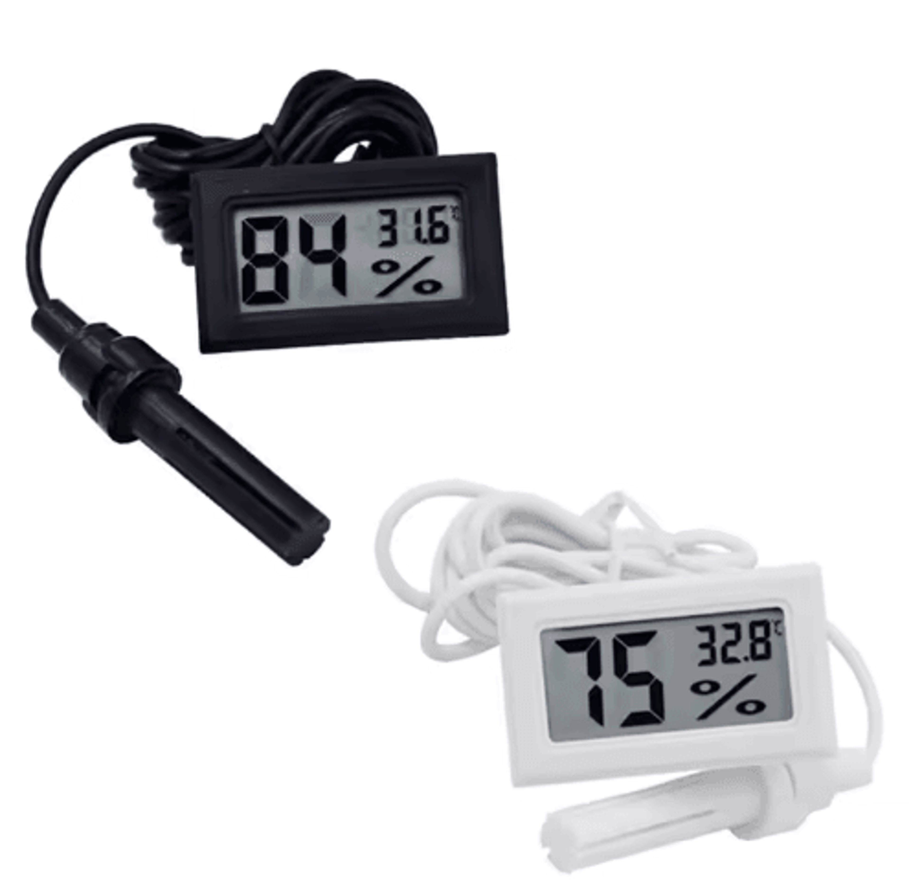 digital thermometer hygrometer – lcd temperature & humidity monitor