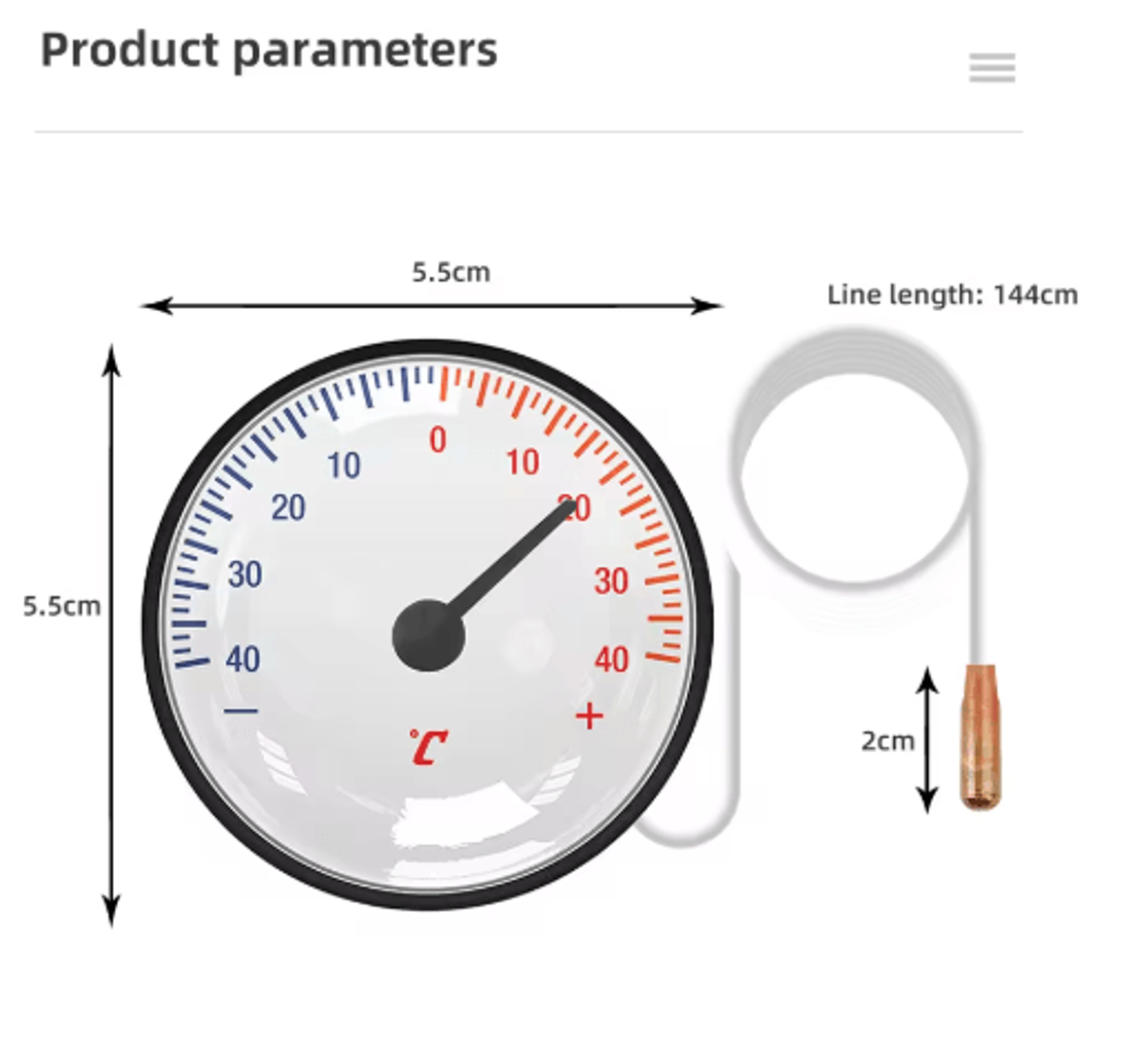 large dial oven thermometer – baking, bbq & cooking temperature gauge