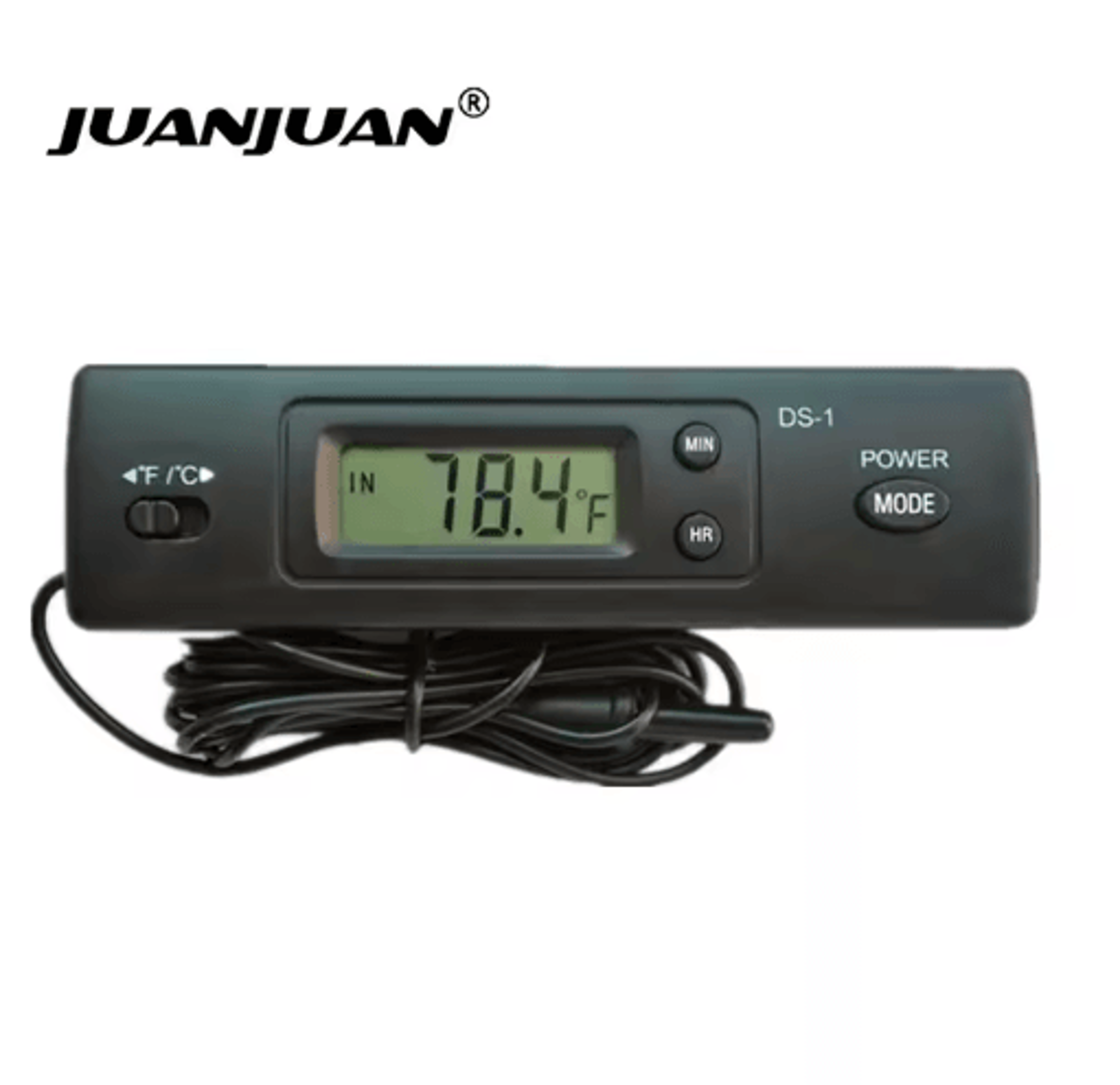 digital thermometer – -50°c to 80°c indoor/outdoor temperature monitor with clock