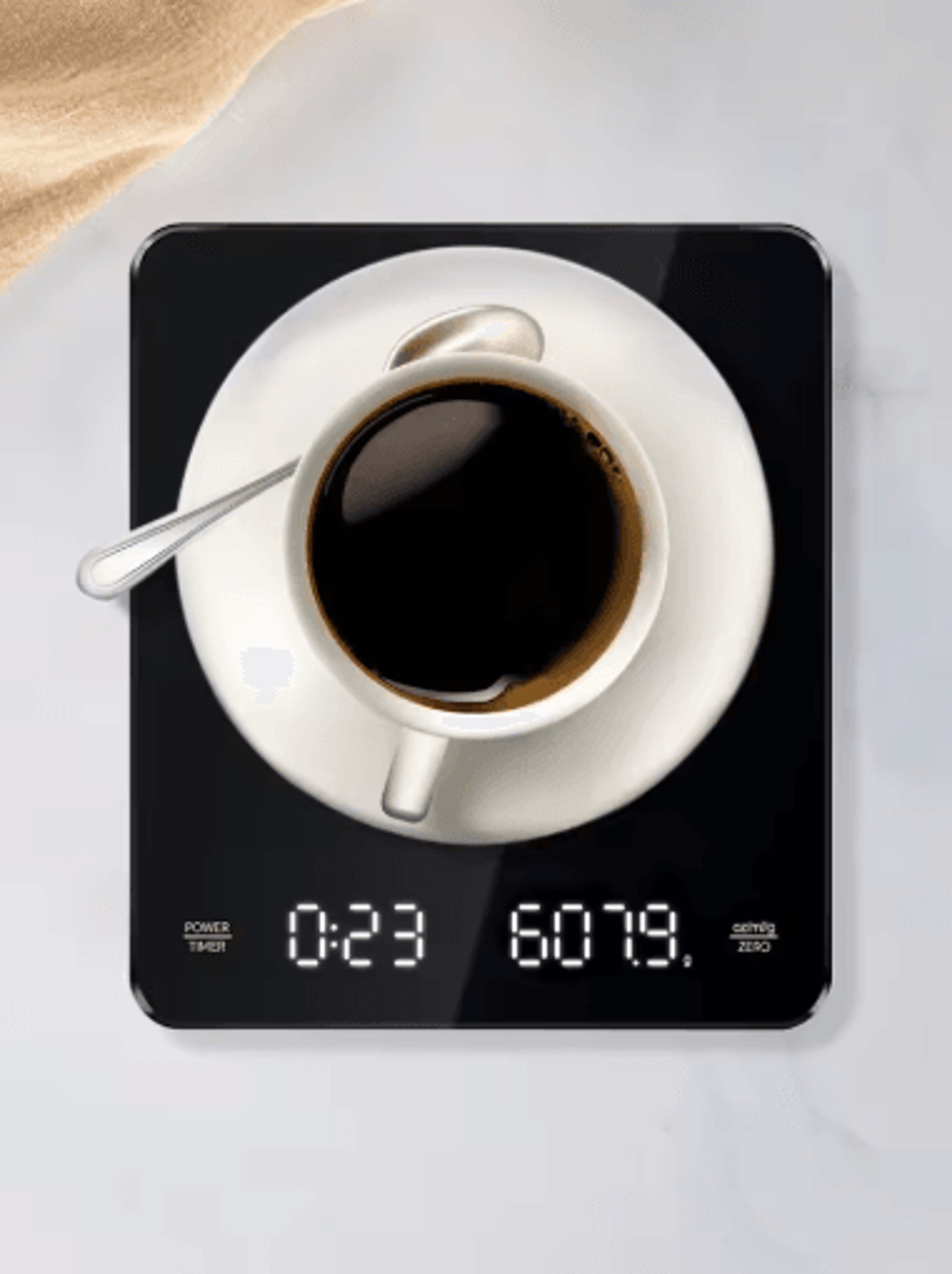 3kg digital coffee scale with timer – 0.1g rechargeable espresso scale