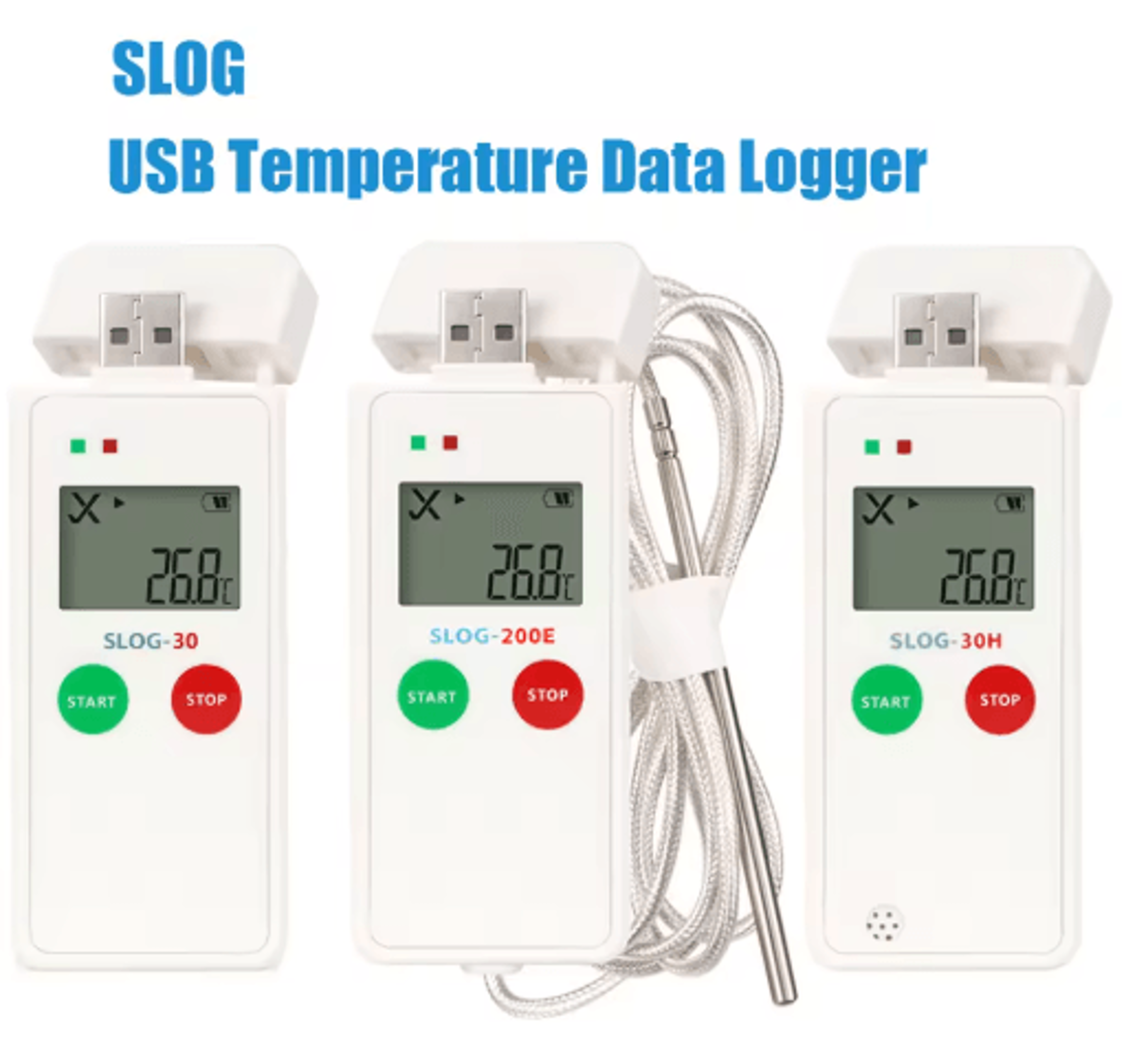 65,000-point usb temperature data logger – ntc cold chain recorder