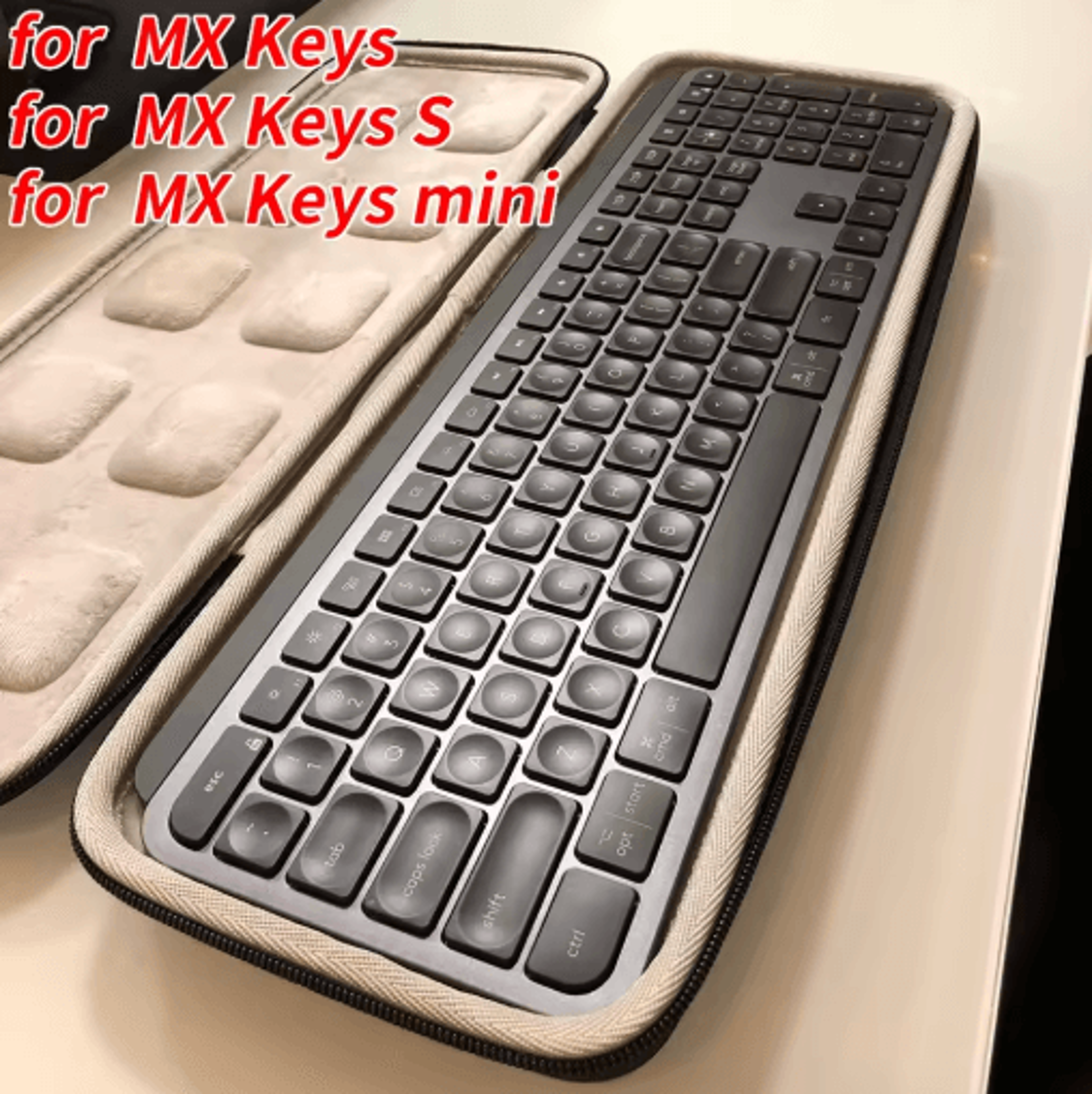 logitech mx keys mini storage case – protective keyboard carry bag