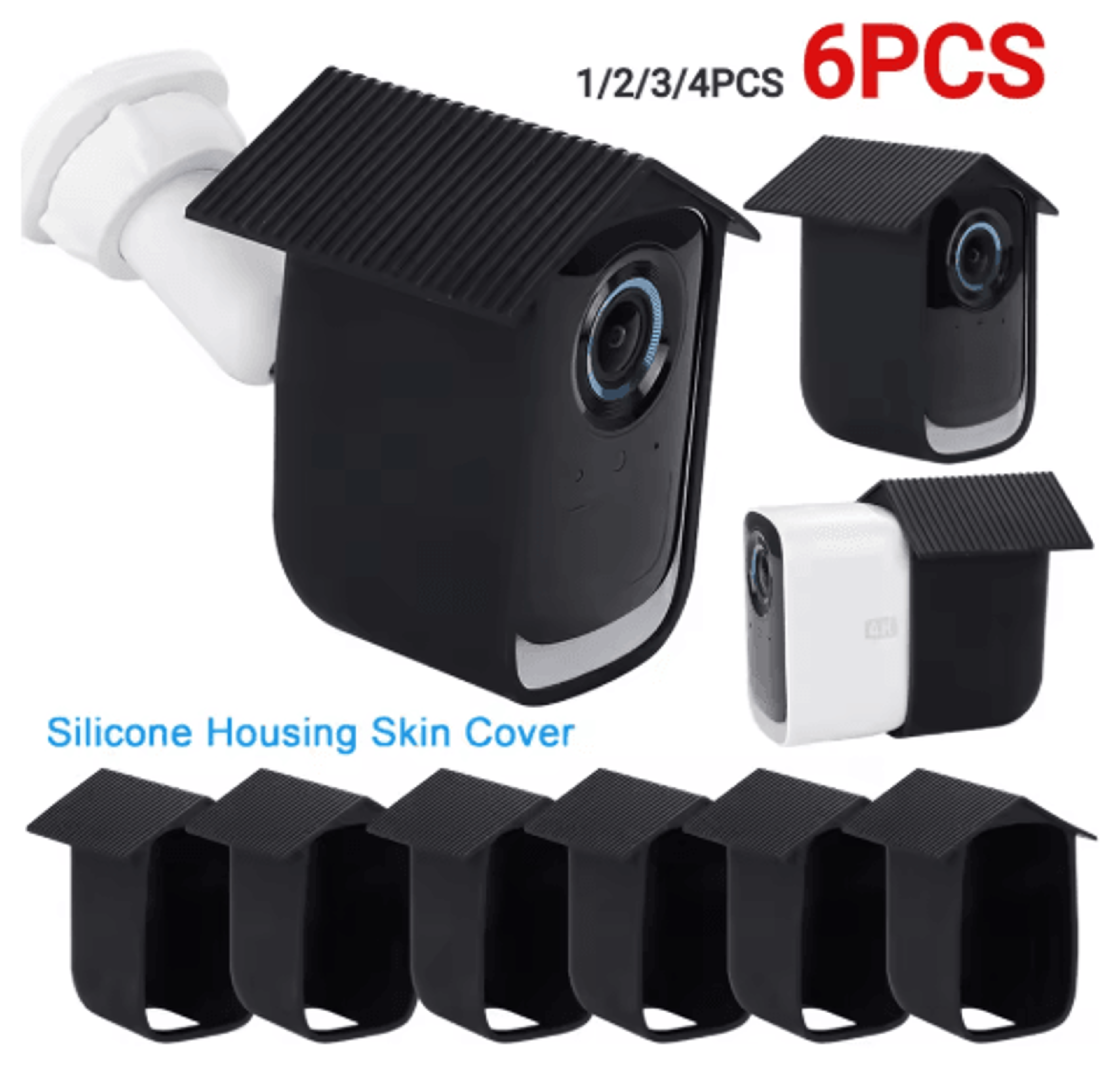 silicone protective cover for eufy cam 3c – waterproof security camera case