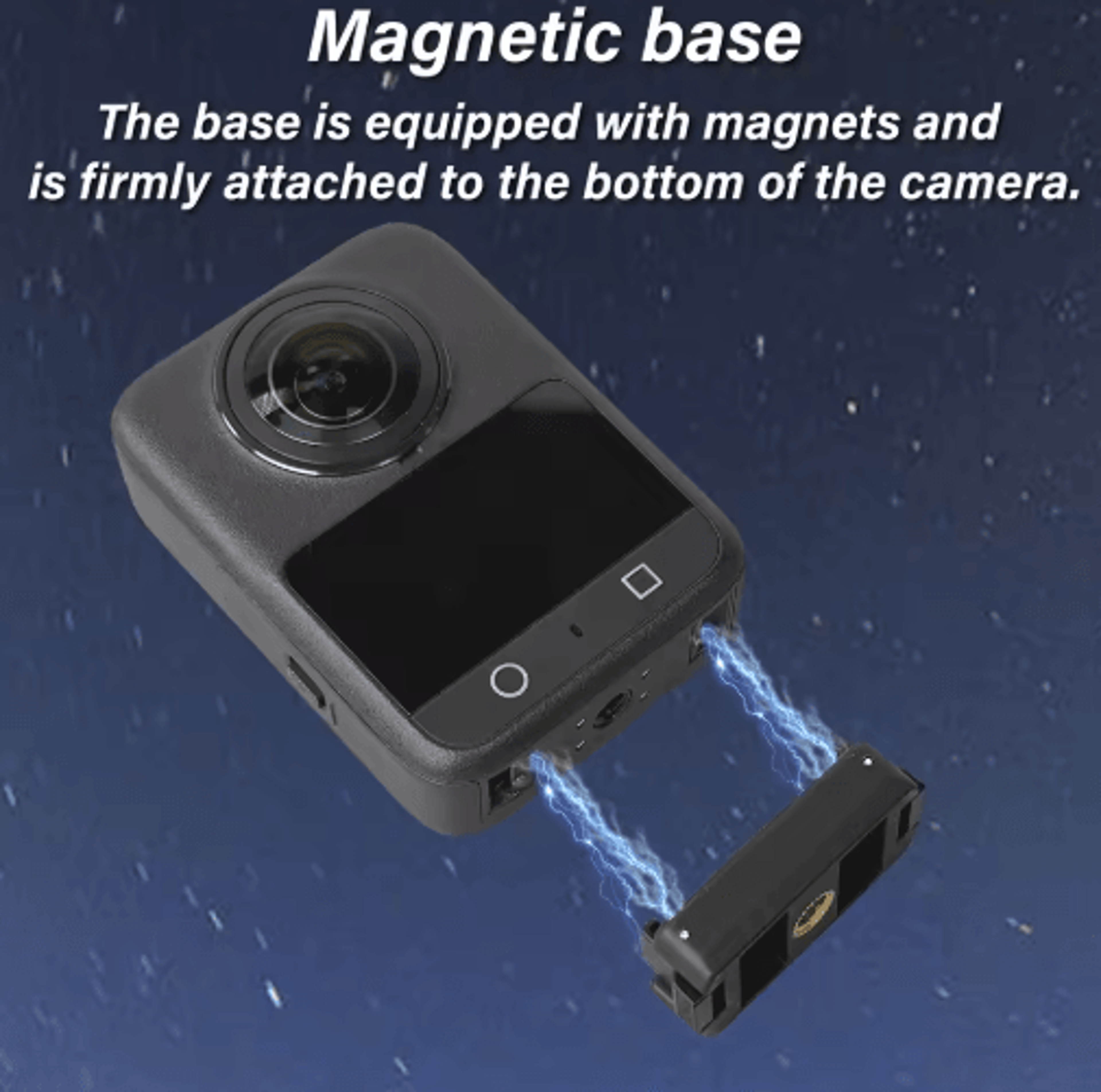 magnetic quick release mount for dji osmo – aluminum adapter with 1/4 screw hole