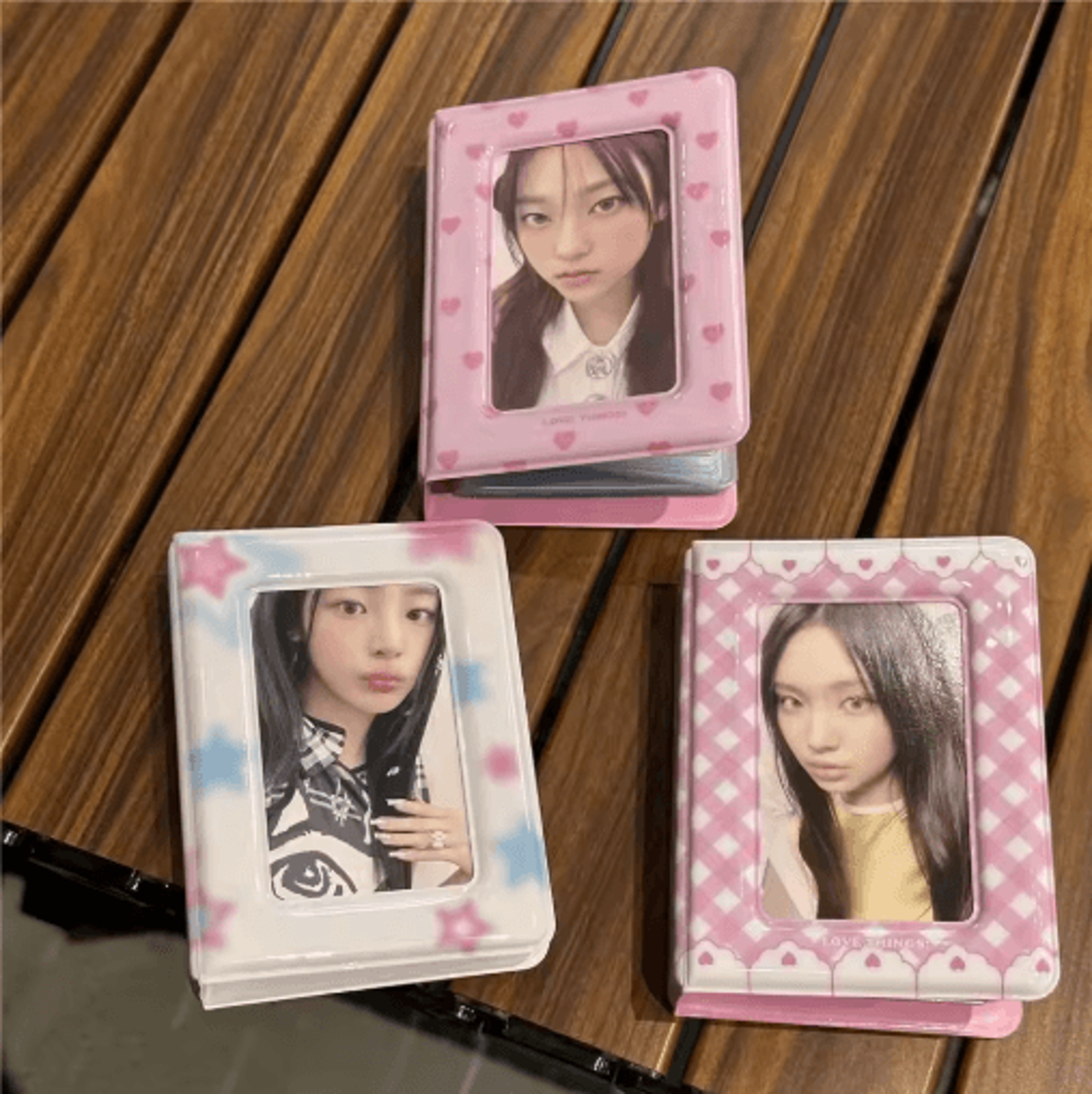 3-inch mini kpop photocard binder – cute 20-pocket card album