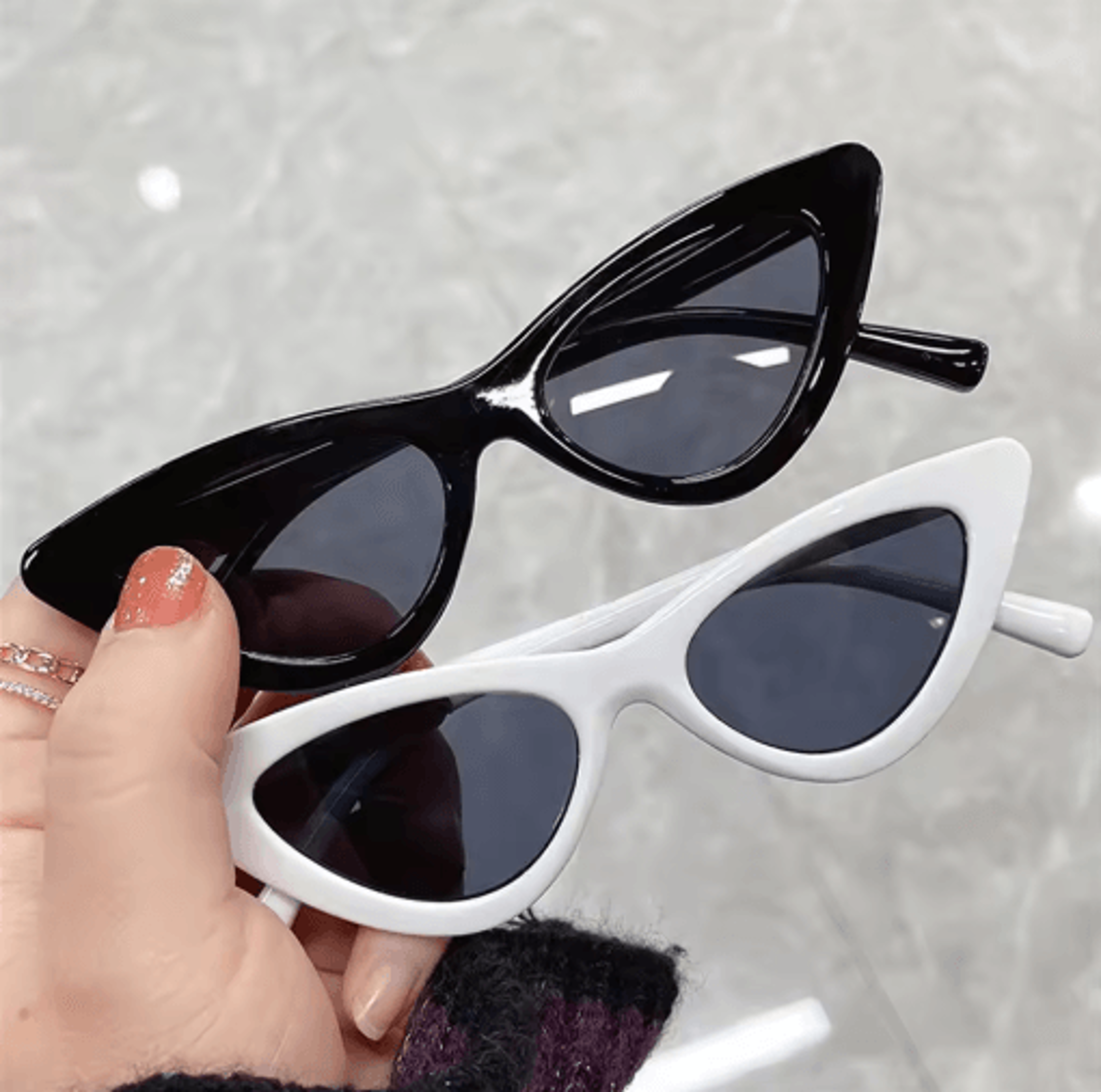 retro cat eye kids sunglasses – narrow frame party shades for ages 3–9