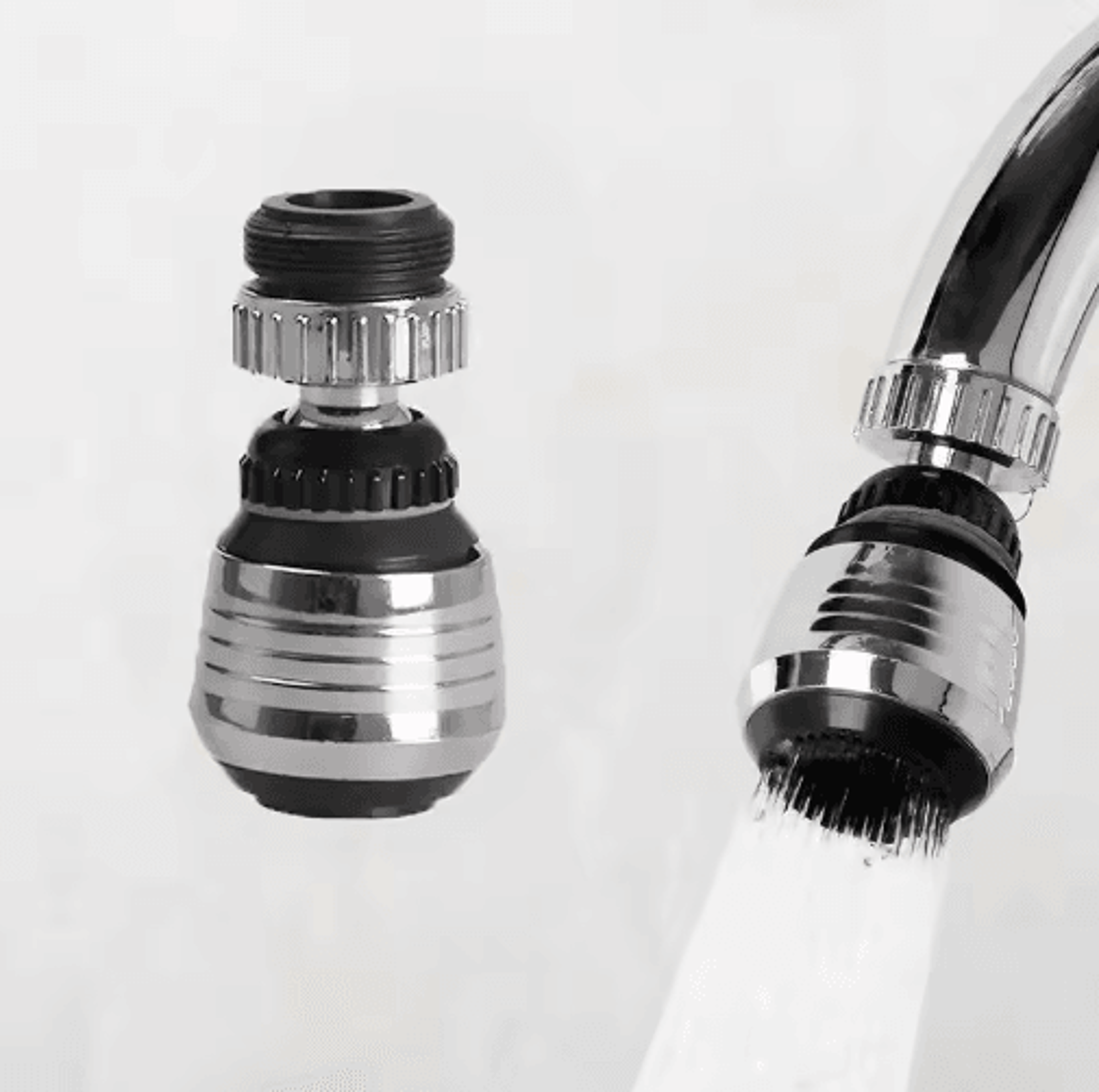 360° rotating faucet aerator – flexible kitchen sprayer nozzle