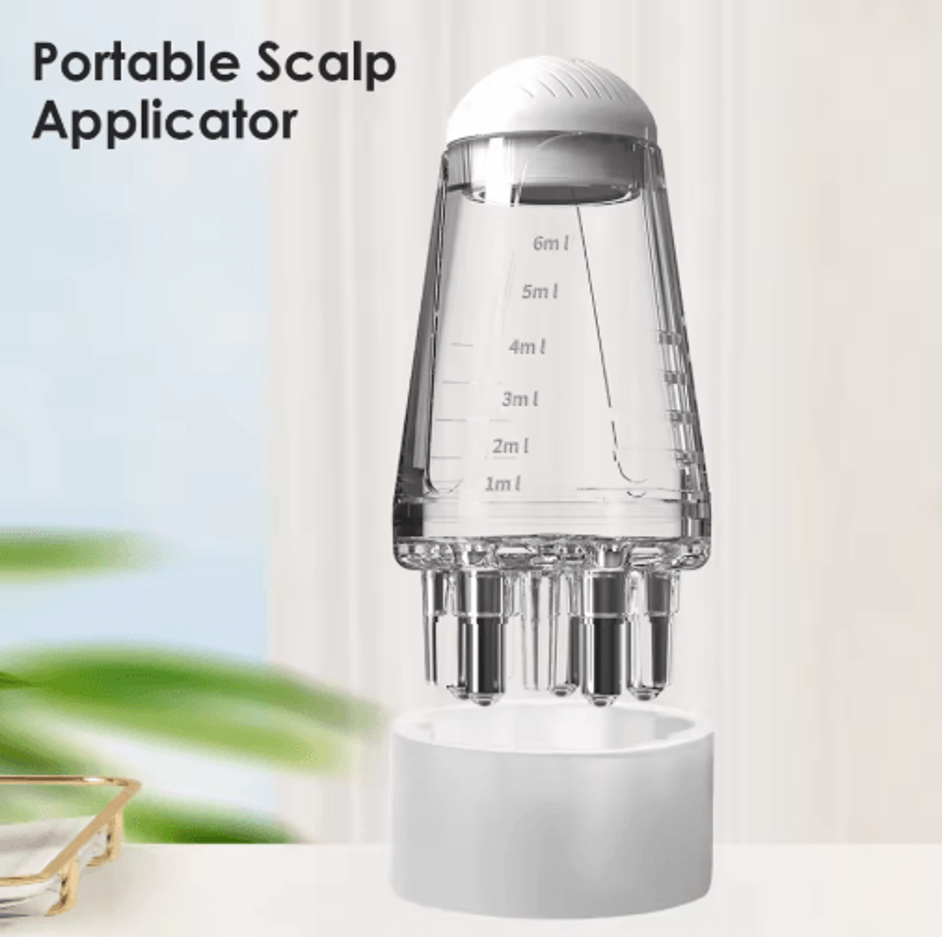 scalp applicator comb – precision hair oil & serum dispenser