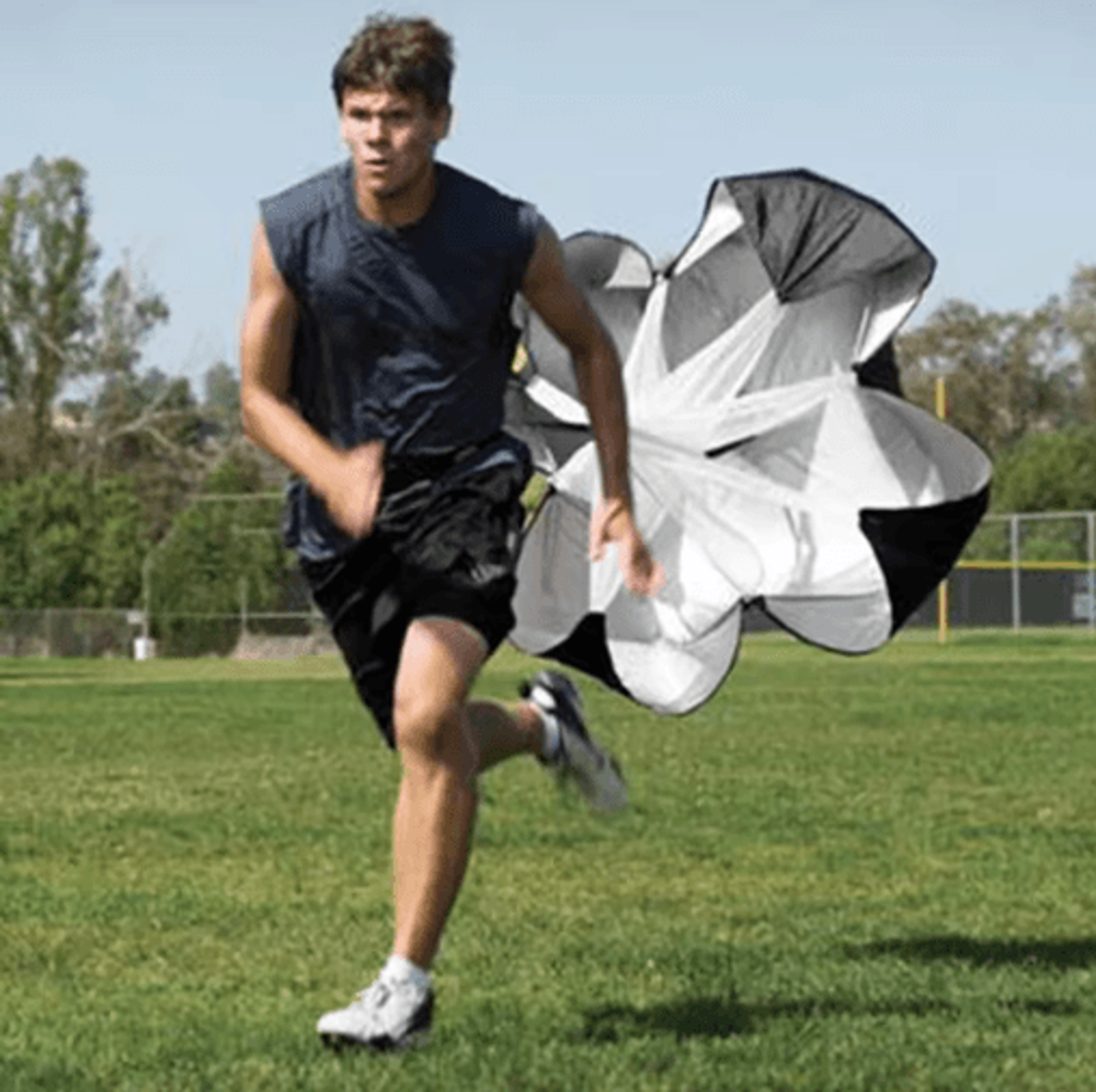 kids speed training parachute – adjustable running resistance belt