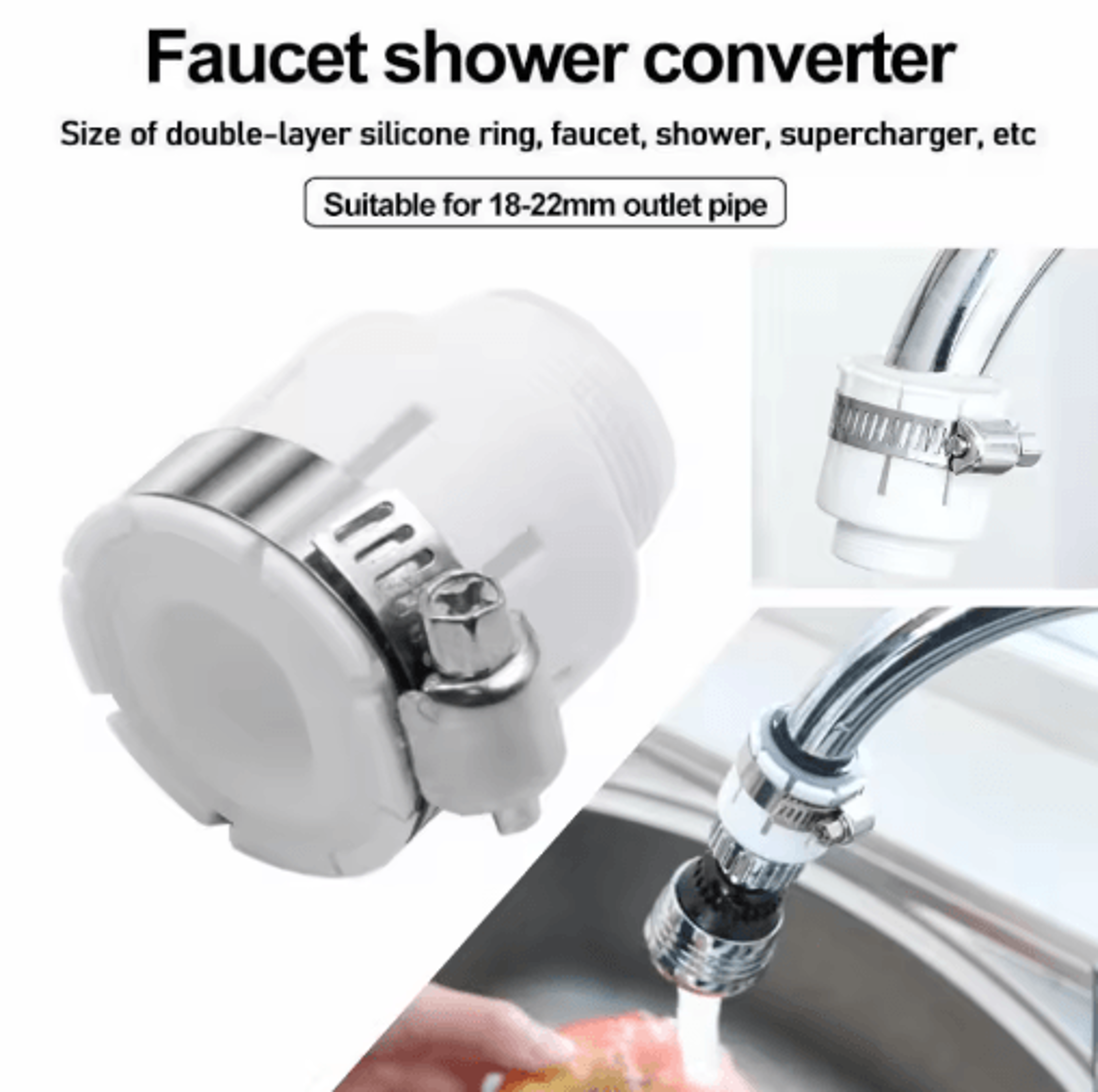 rotatable faucet extender – anti-splash bubbler head adapter