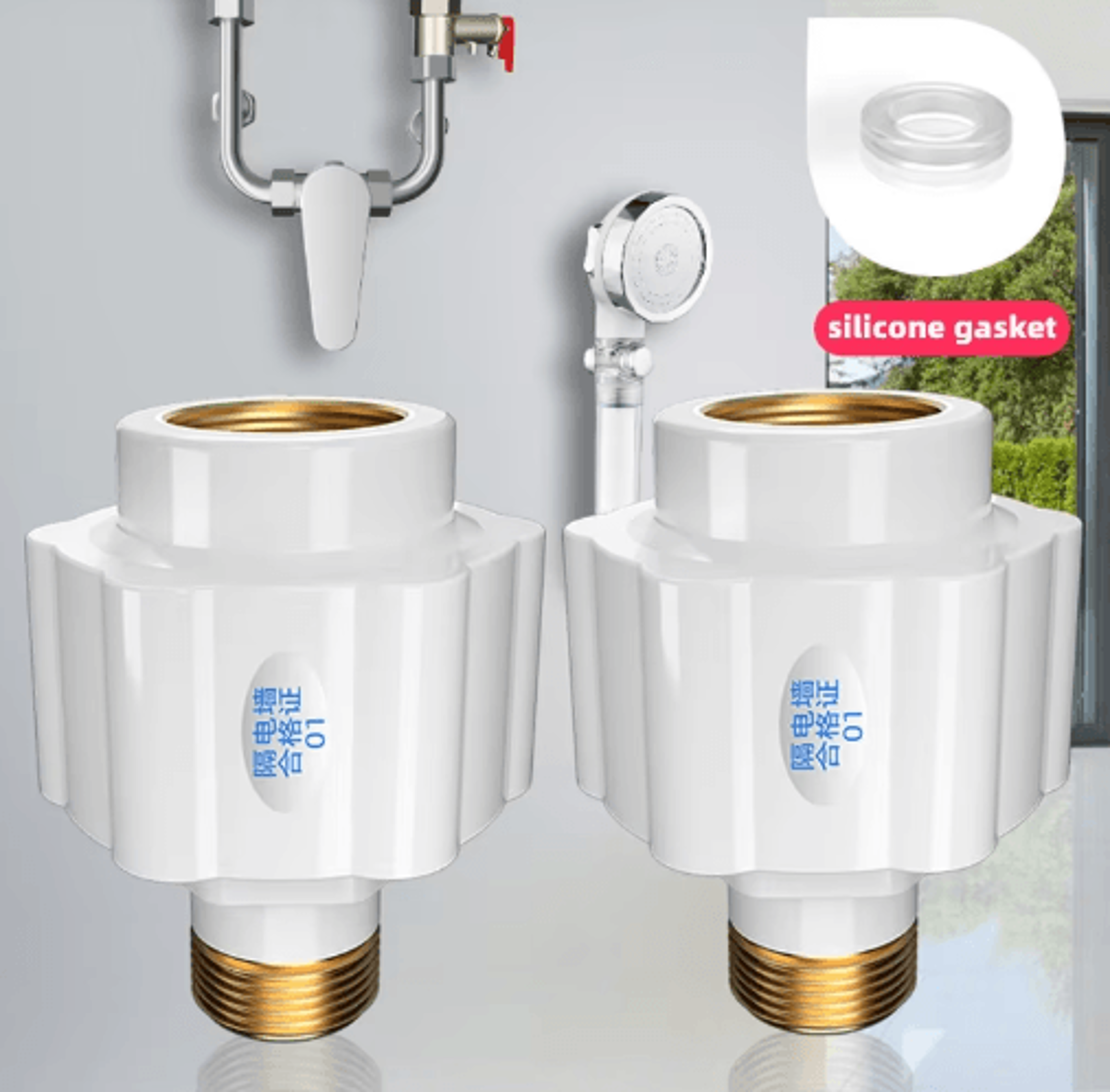 electric water heater isolation fitting – universal-style connector accessory