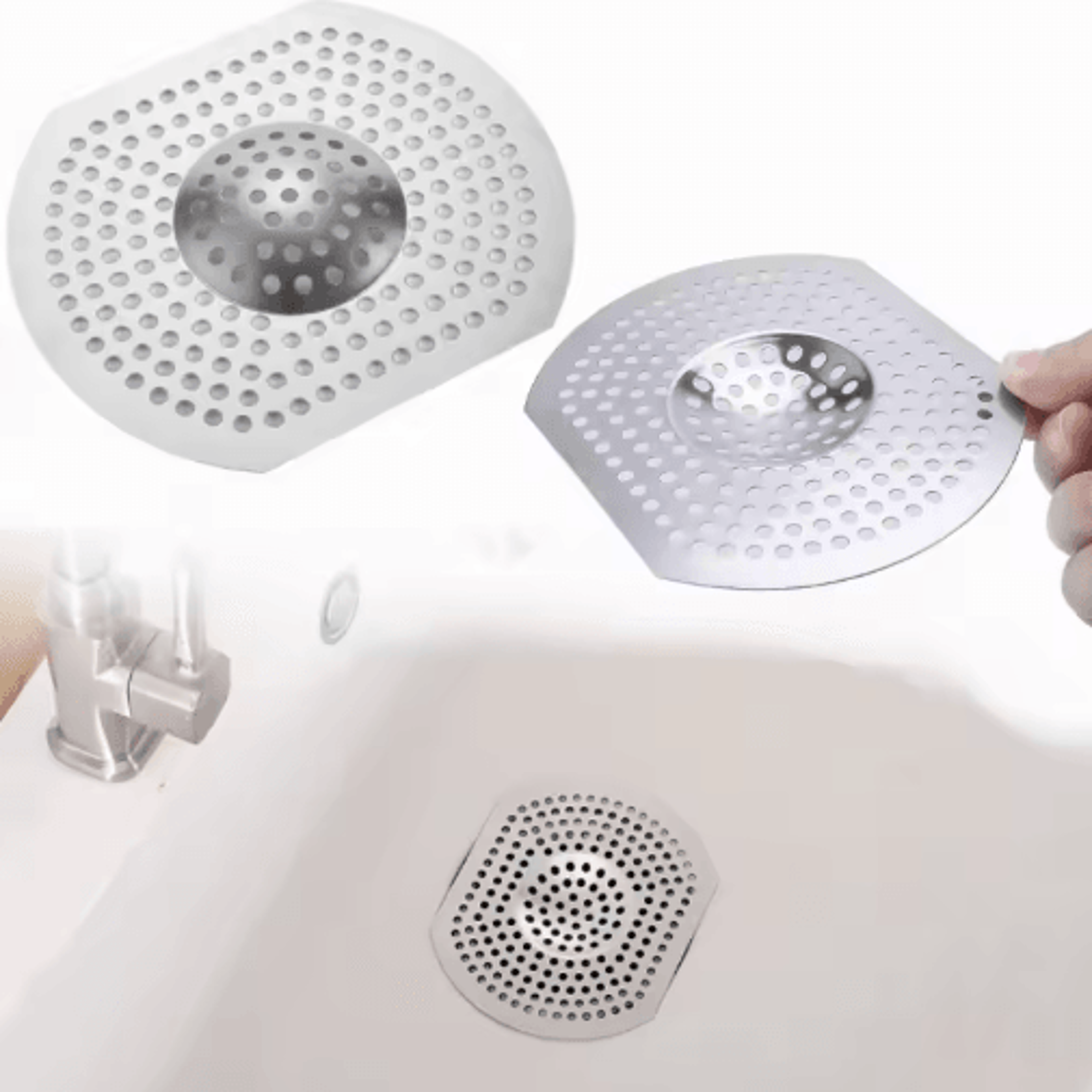 aluminum sink drain strainer – hair catcher & waste filter