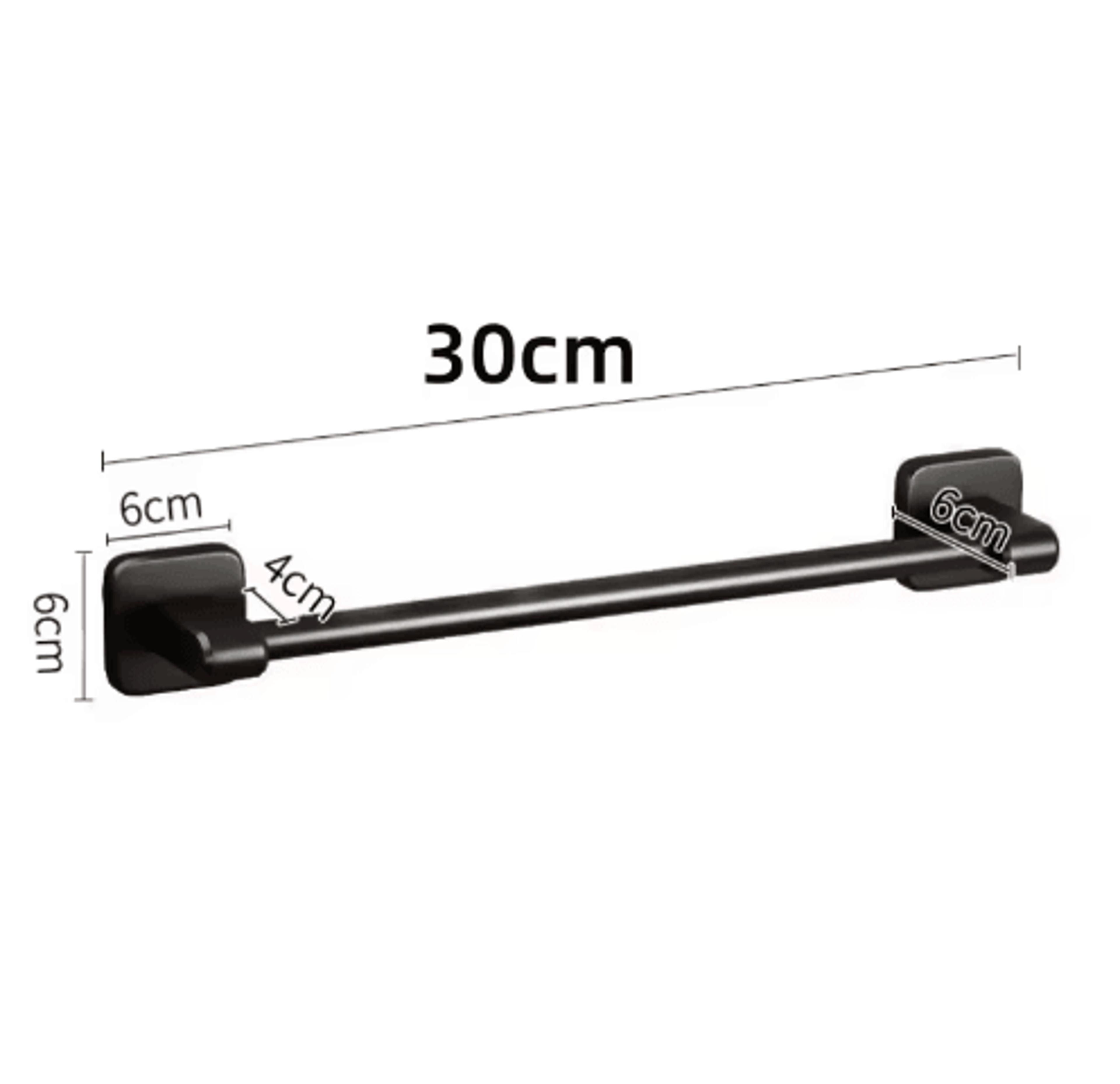 self-adhesive bathroom towel rack – no-drill wall towel bar