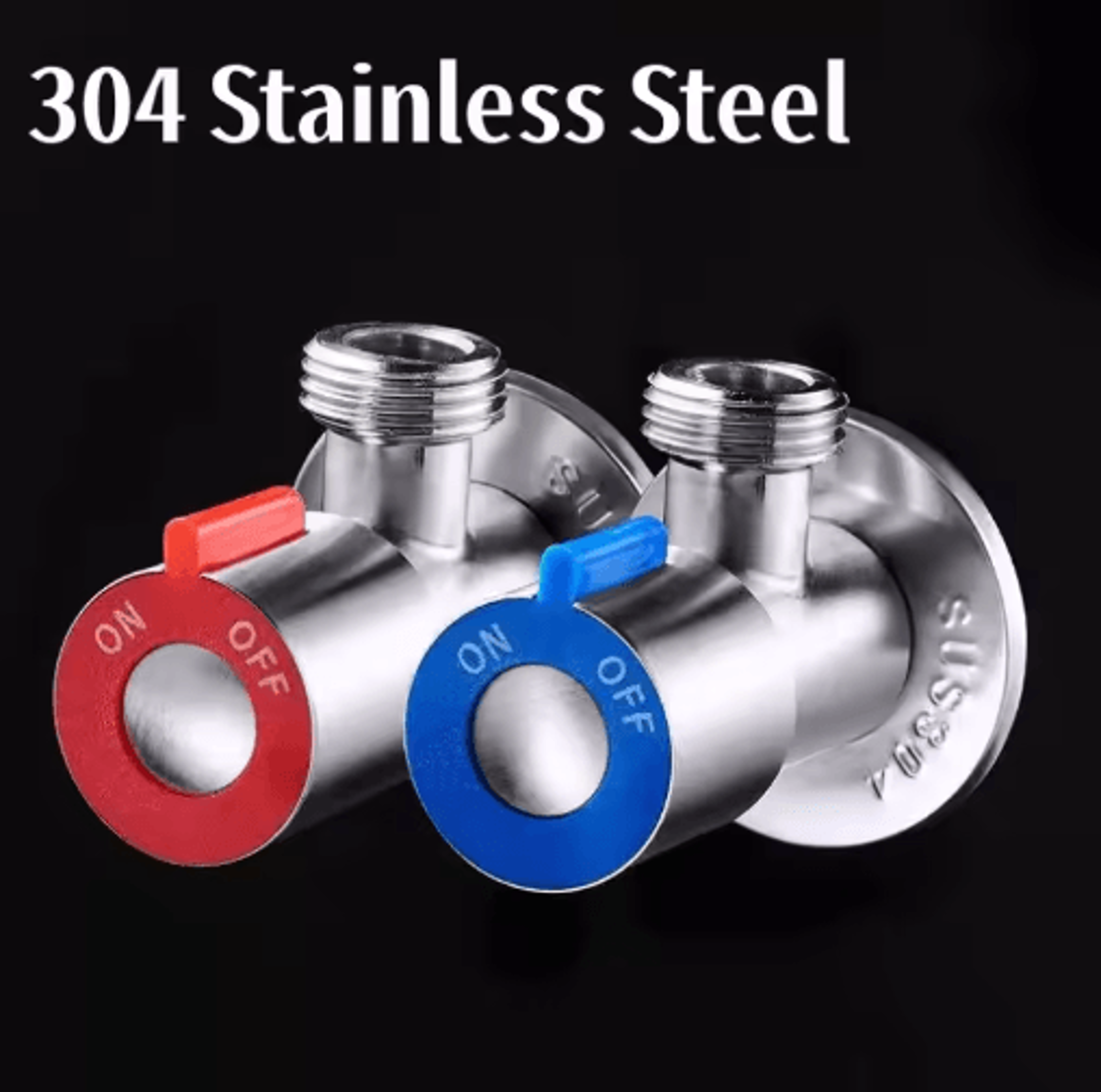 stainless steel water stop valve – bathroom & kitchen shut-off control