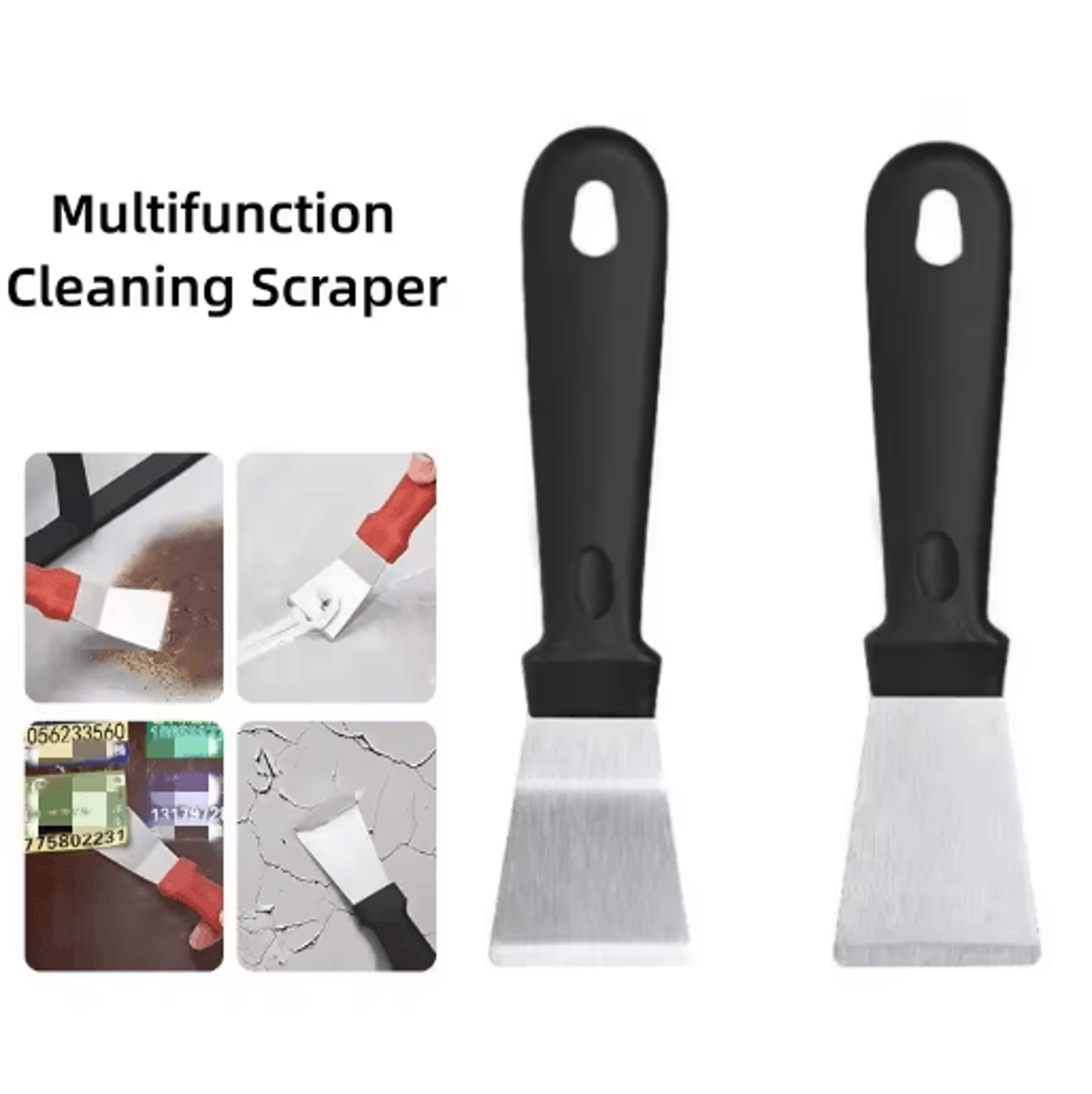 stainless steel putty knife scraper – multipurpose cleaning & paint shovel