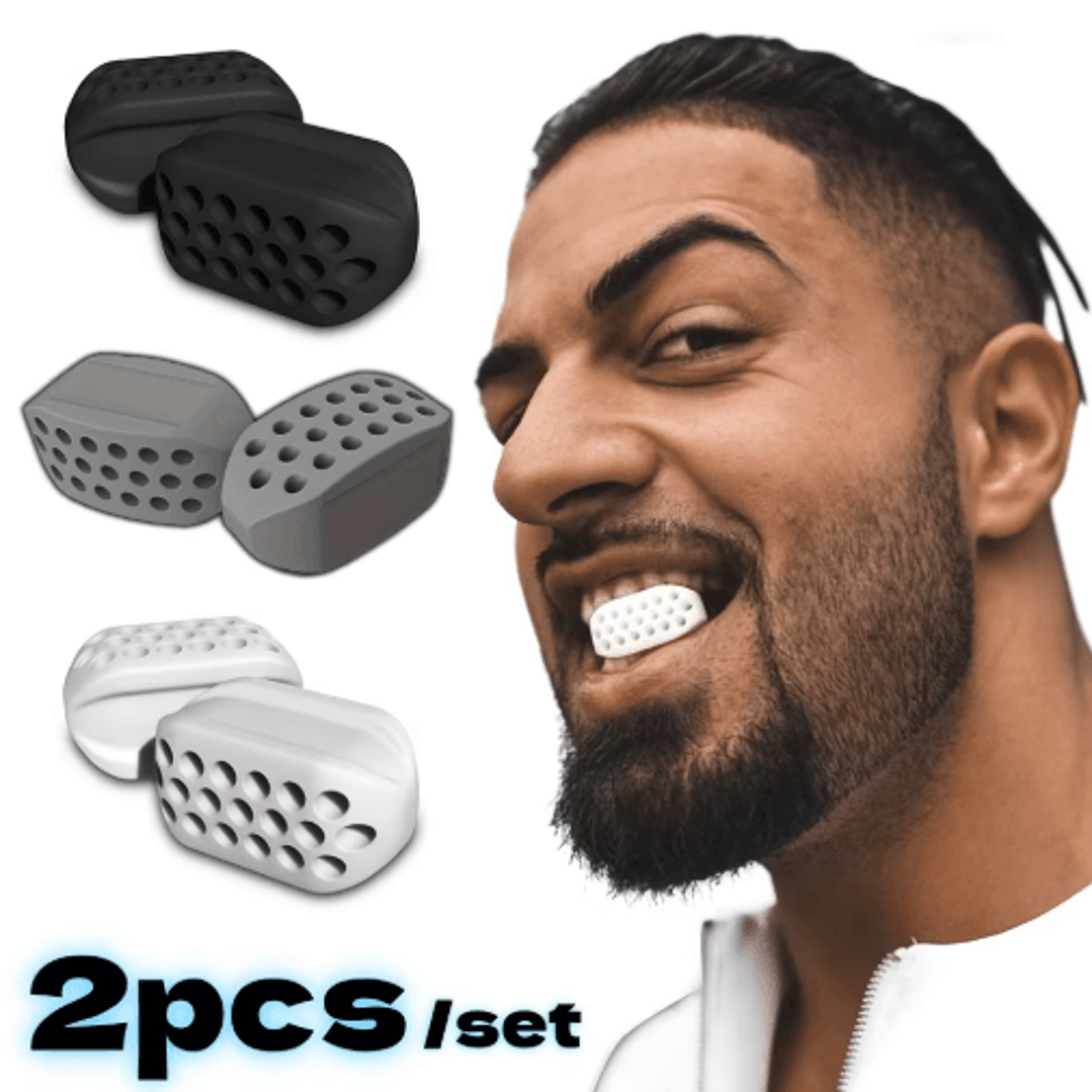 silicone jaw exerciser – facial & jaw muscle training tool