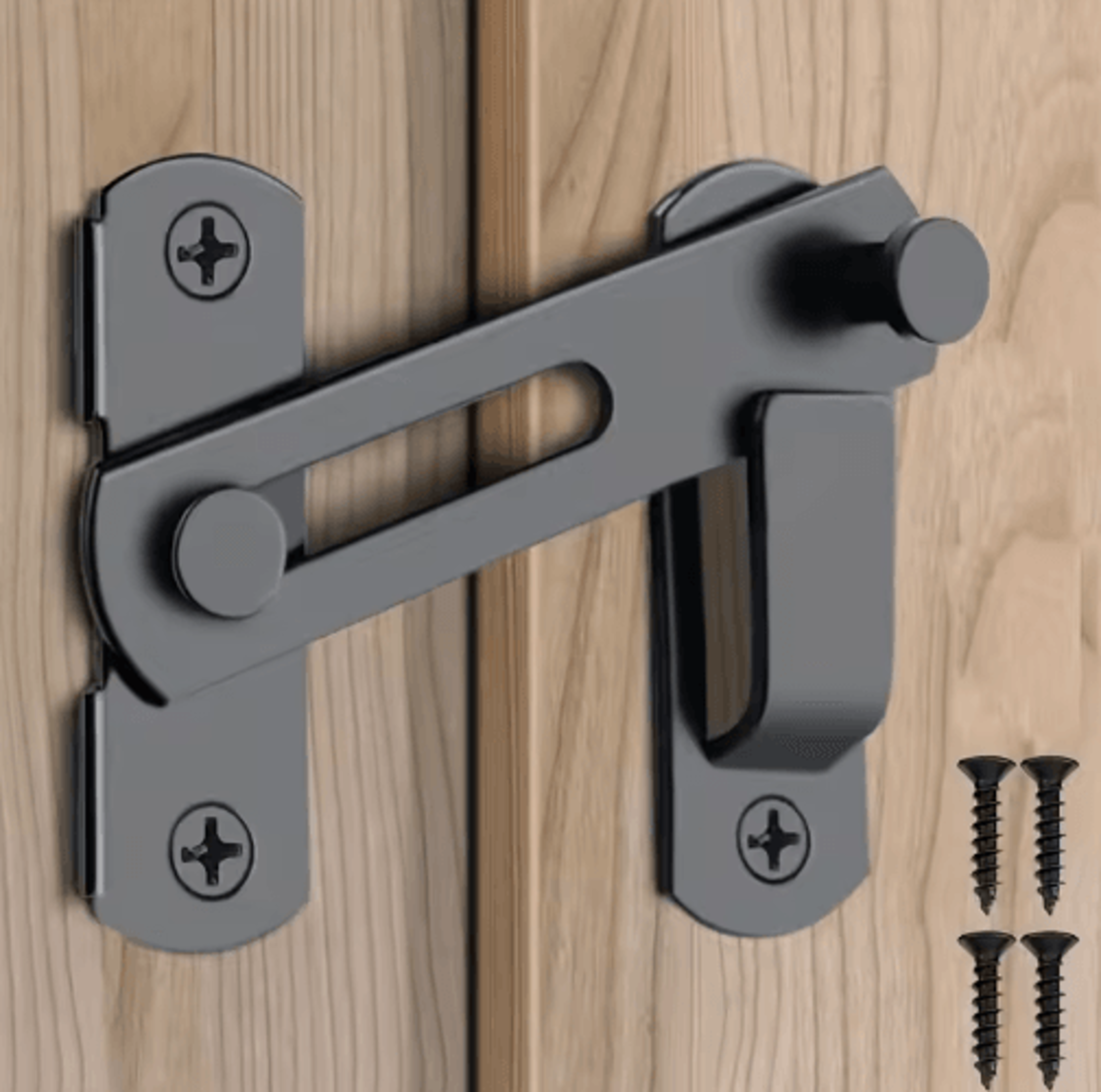 stainless steel barn door lock – 0°/180° flip sliding latch