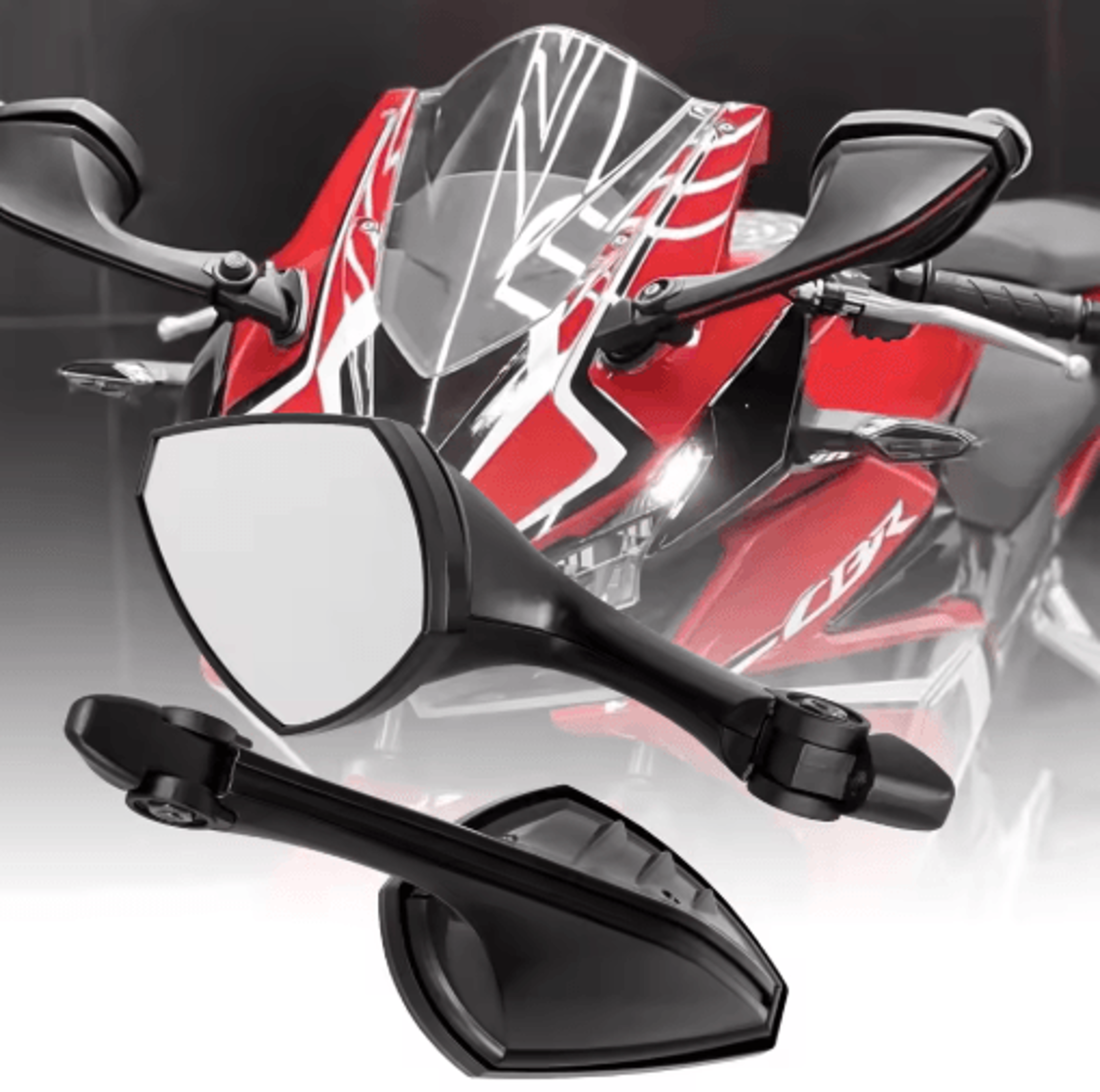 sport motorcycle cowling rearview mirrors for gsx250r ninja 400 cbr650r
