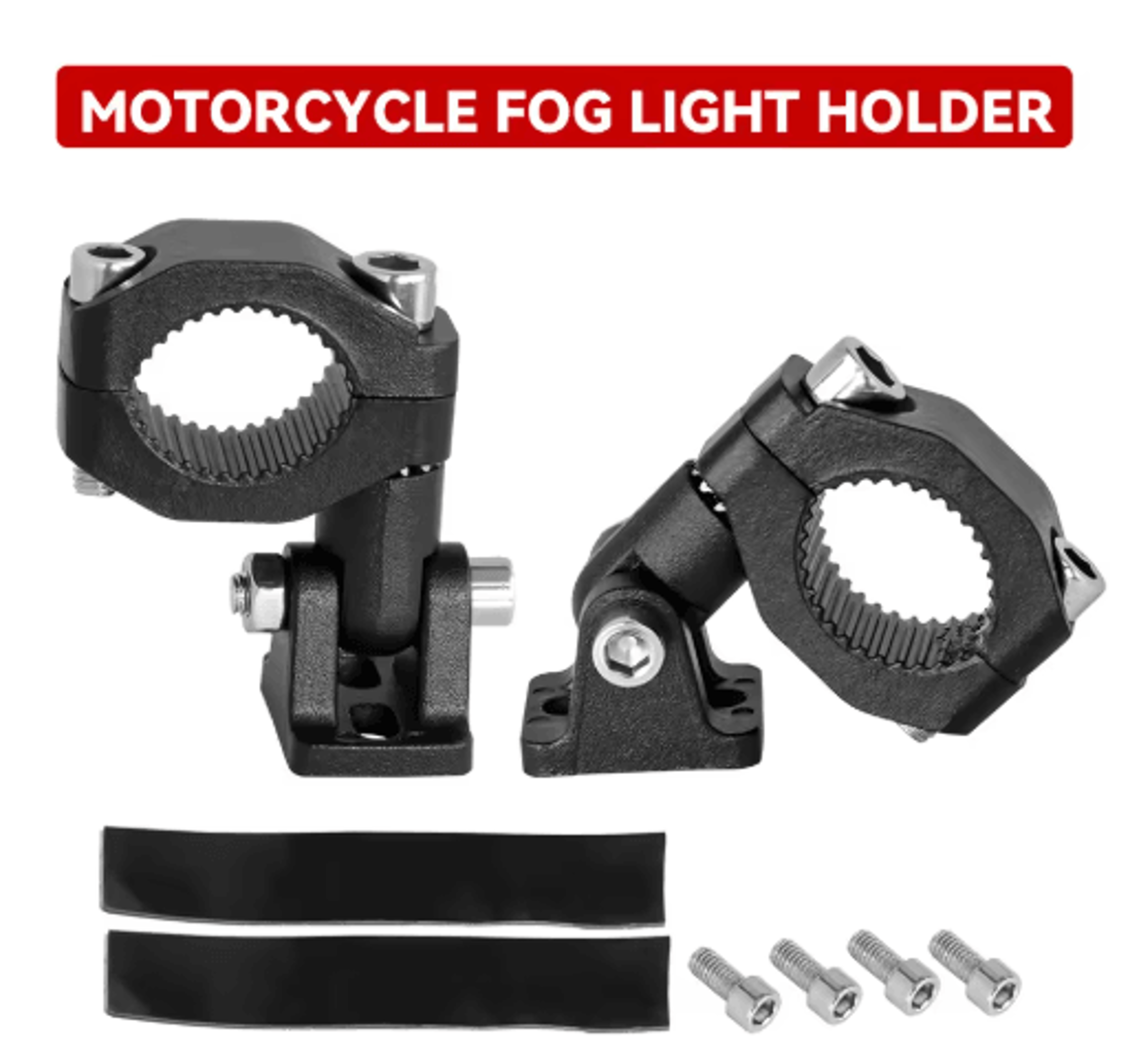 motorcycle spotlight mounting bracket for fog and auxiliary lights