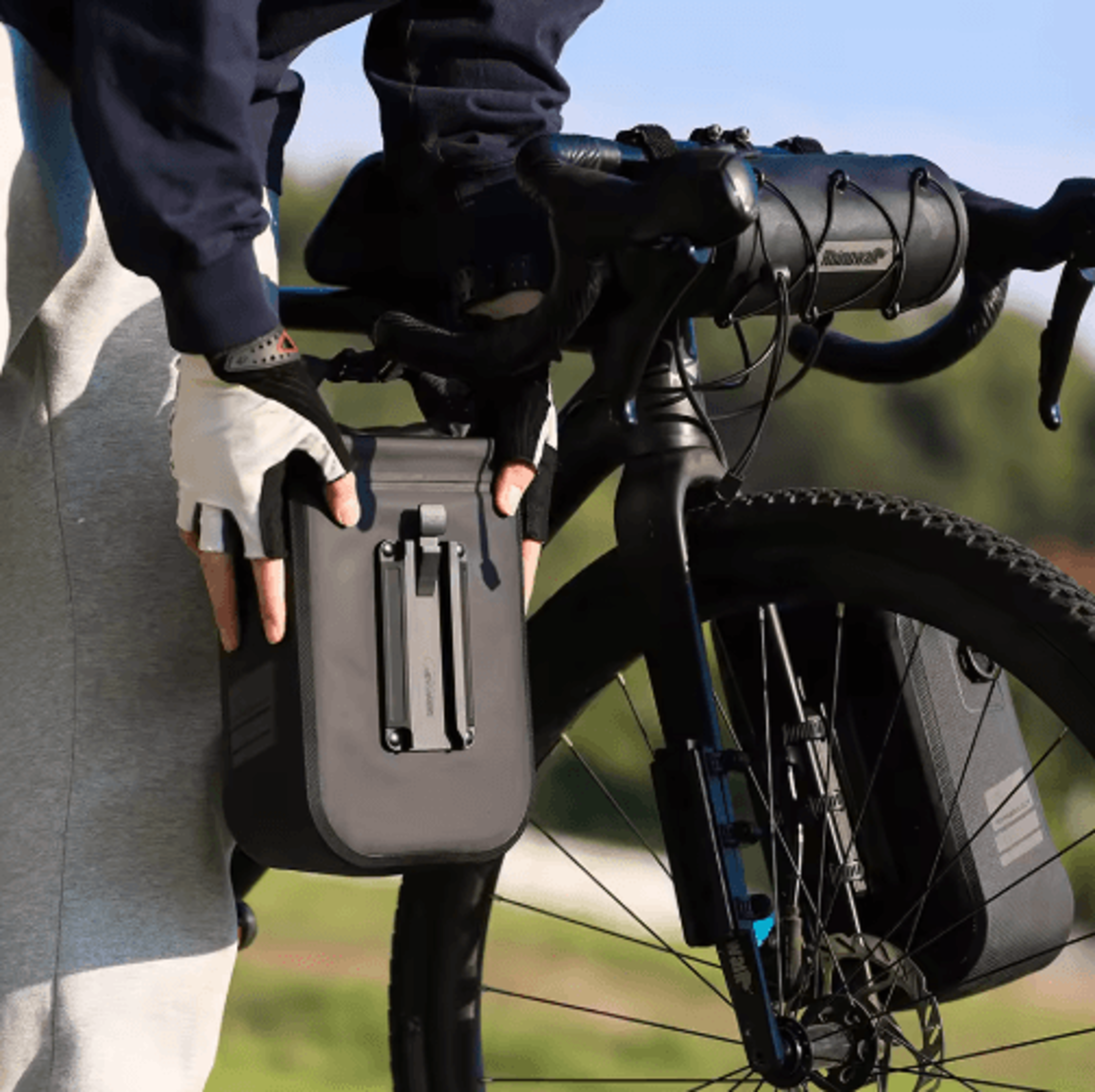 quick-release bike front fork bag – 4l–6l cycling storage & shoulder bag