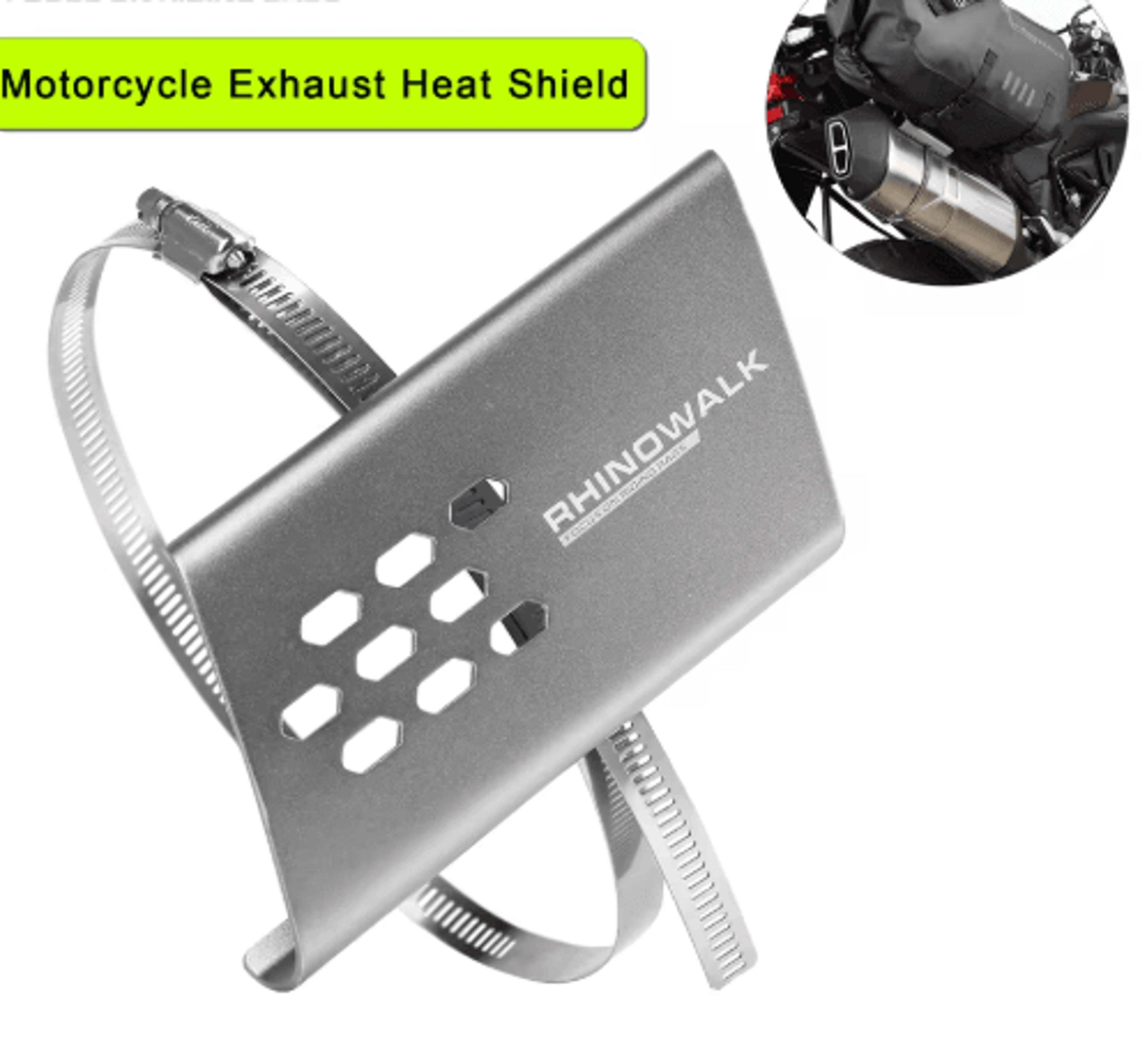 motorcycle exhaust heat shield – universal-style anti-scald pipe protector