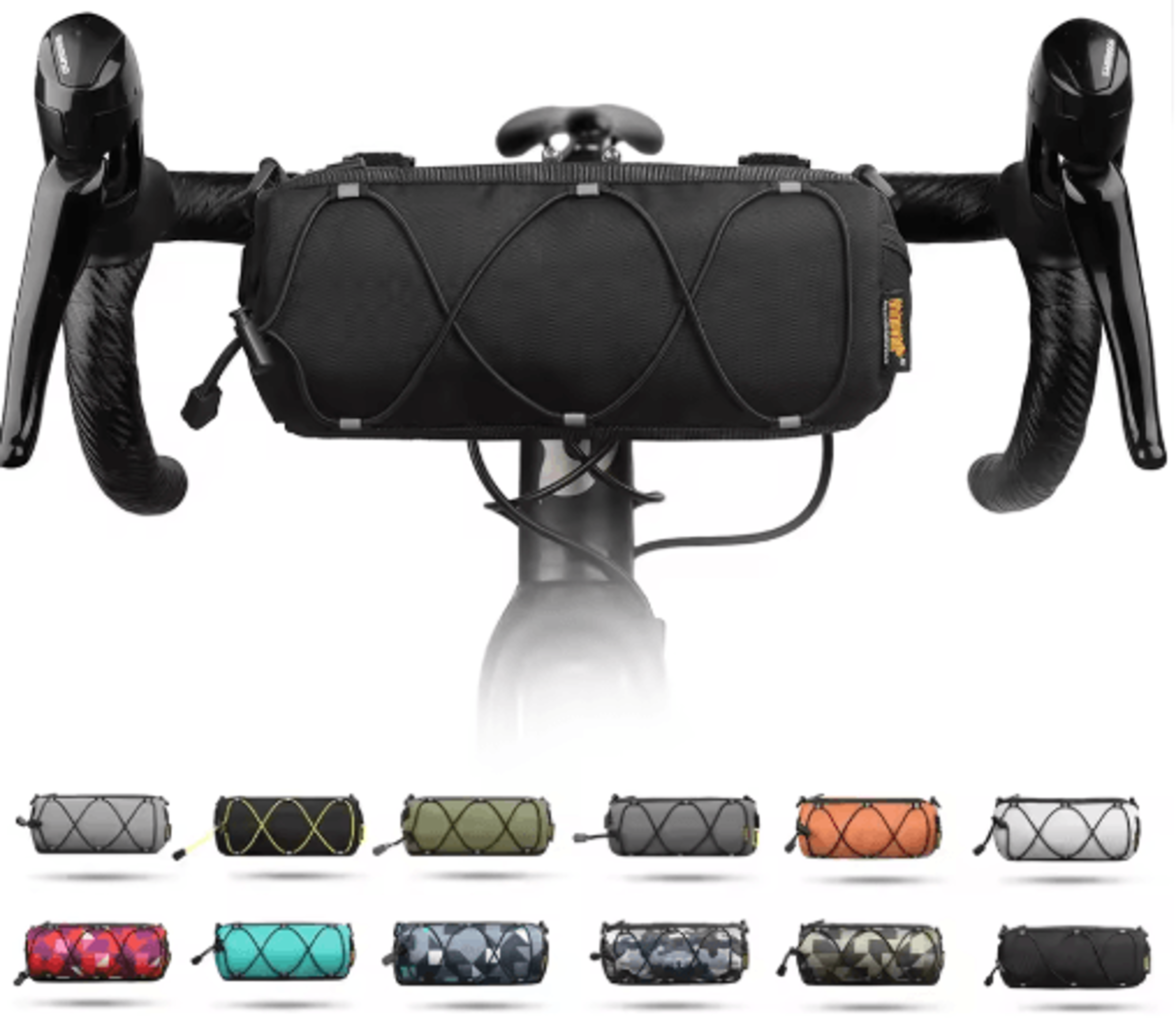 2.4l bike handlebar bag – reflective cycling storage for mtb & road bikes