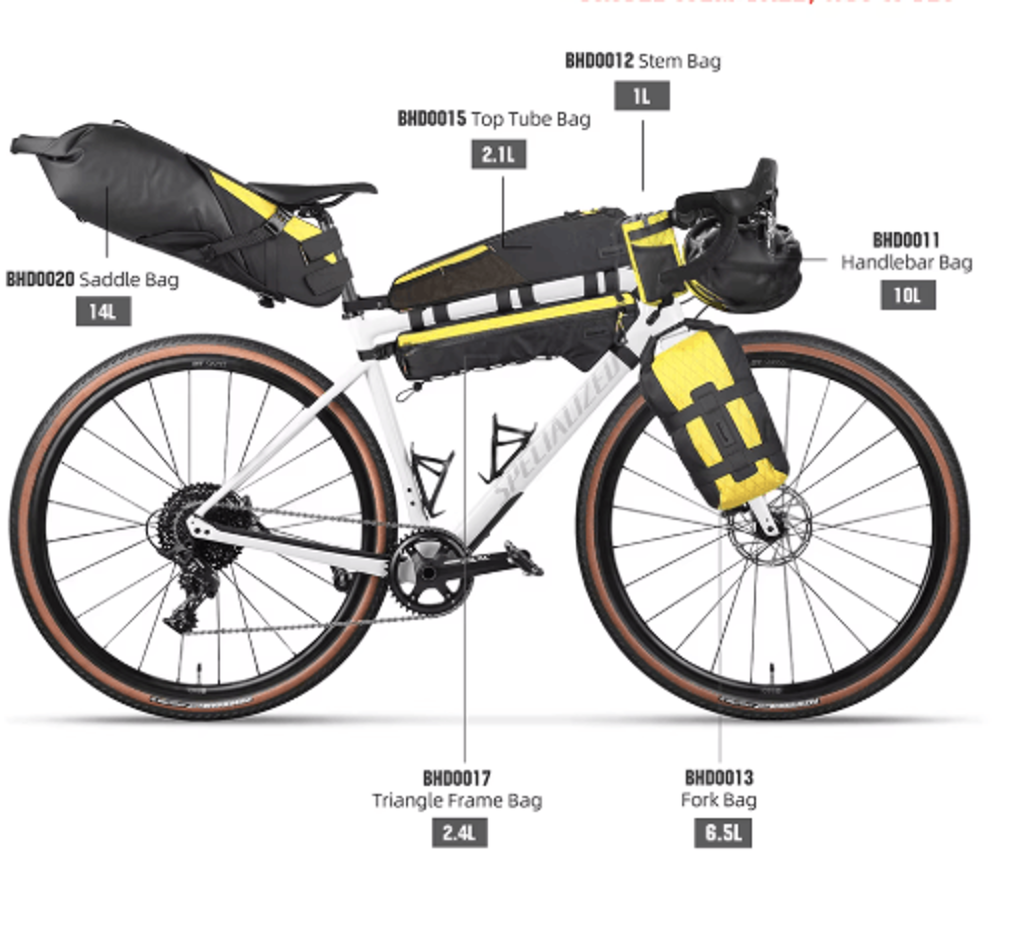 bikepacking storage bag – saddle, handlebar & frame bag options