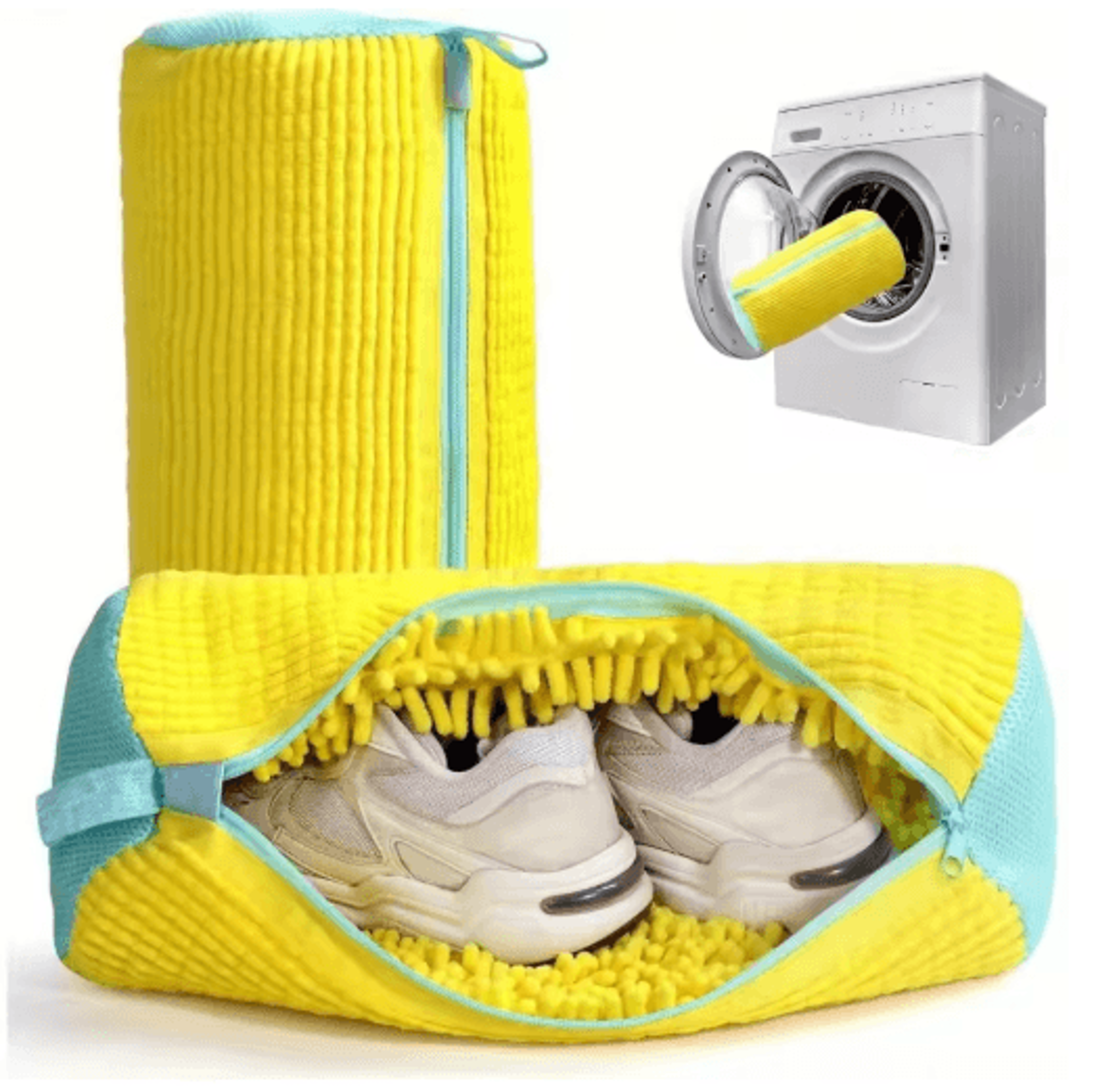 padded shoe washing bag – protective mesh laundry bag for machine washing