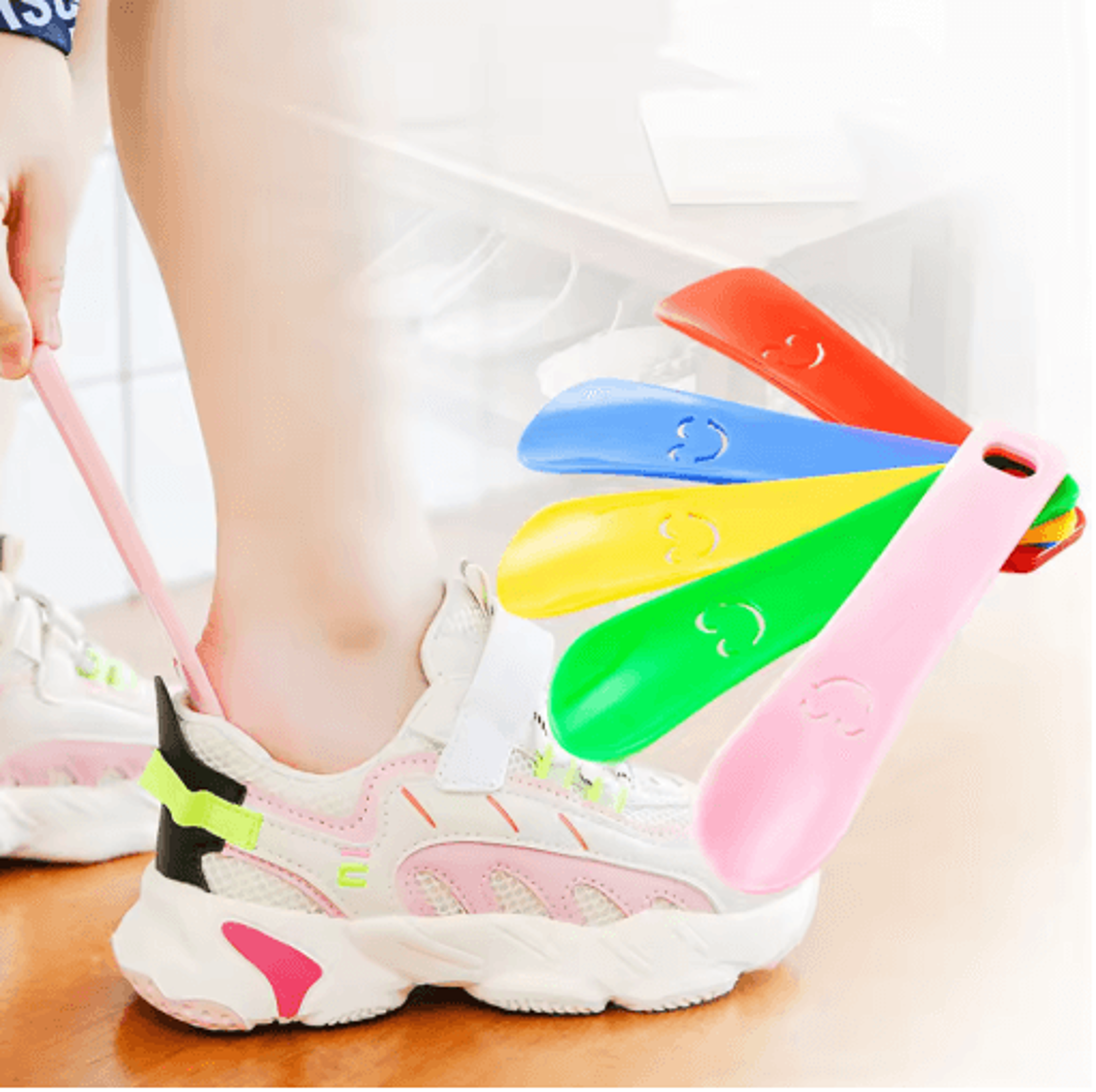 15cm plastic shoe horn – flexible shoe lifter for easy wearing