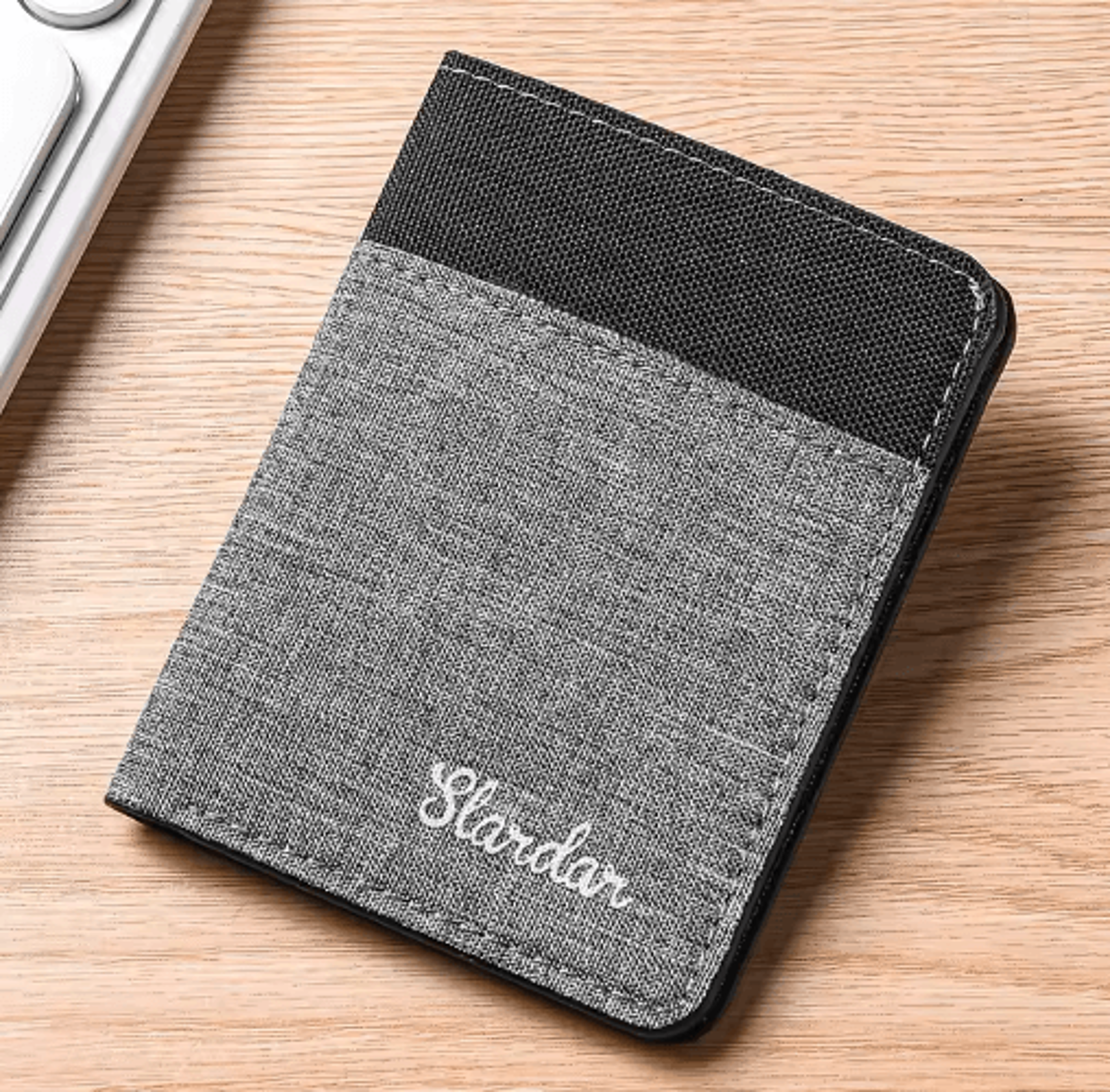 ultra-thin men's card wallet – 2-in-1 driver's license holder