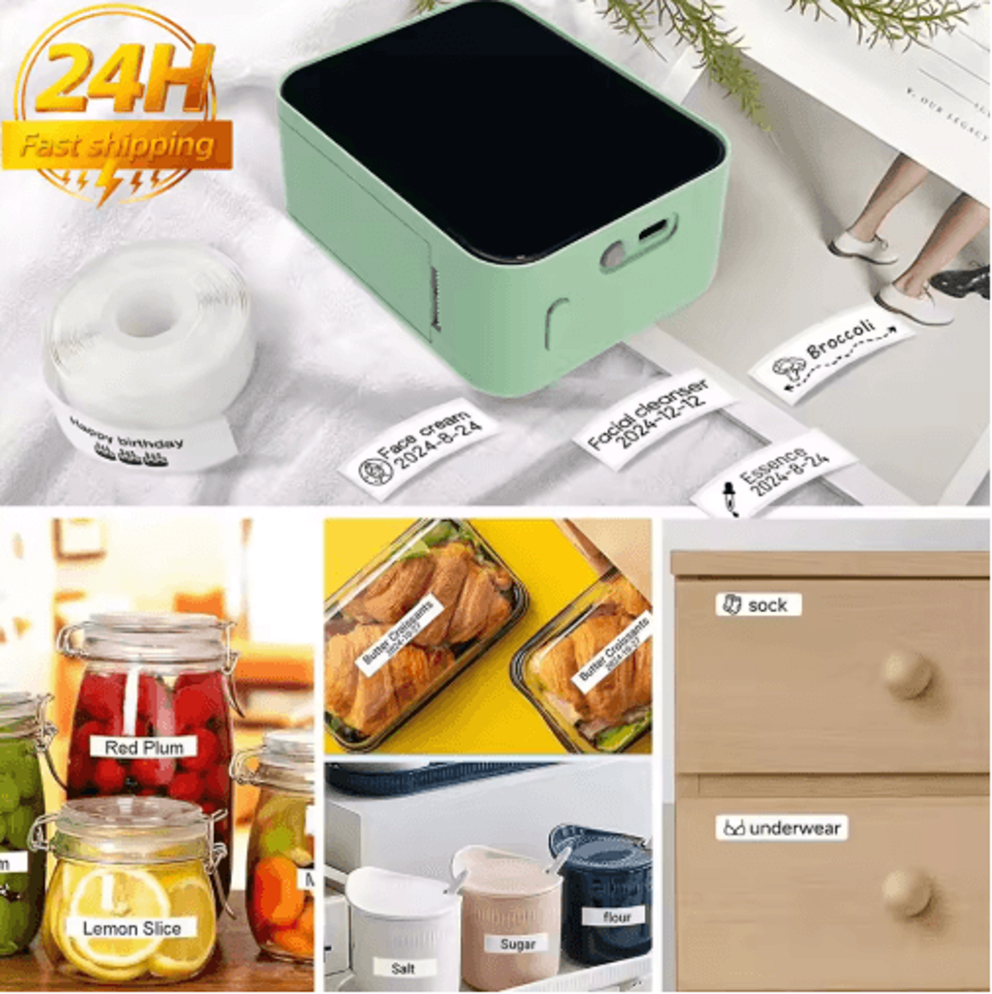 p15 mini bluetooth label printer – portable inkless sticker maker